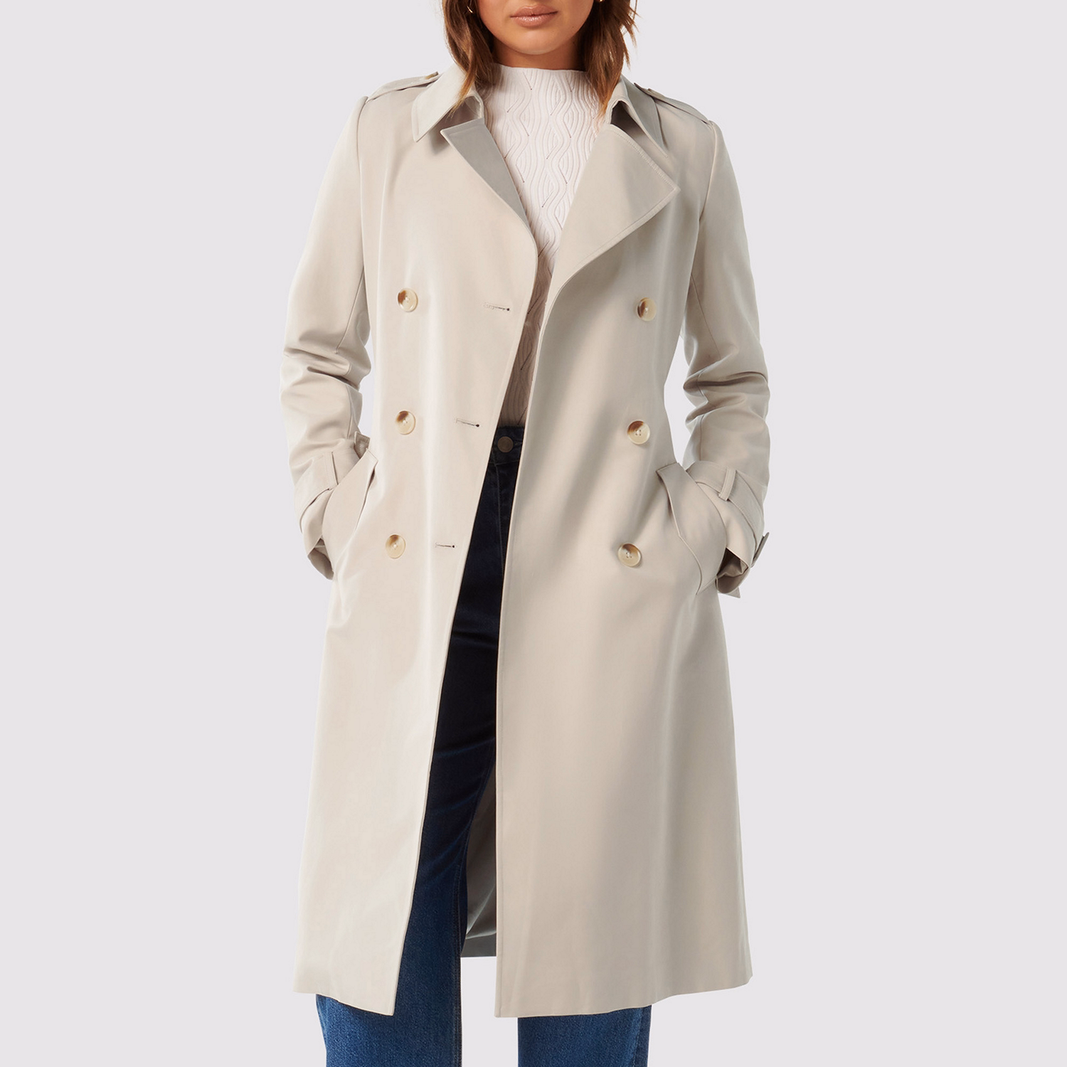 Maggie Belted Trench Coat