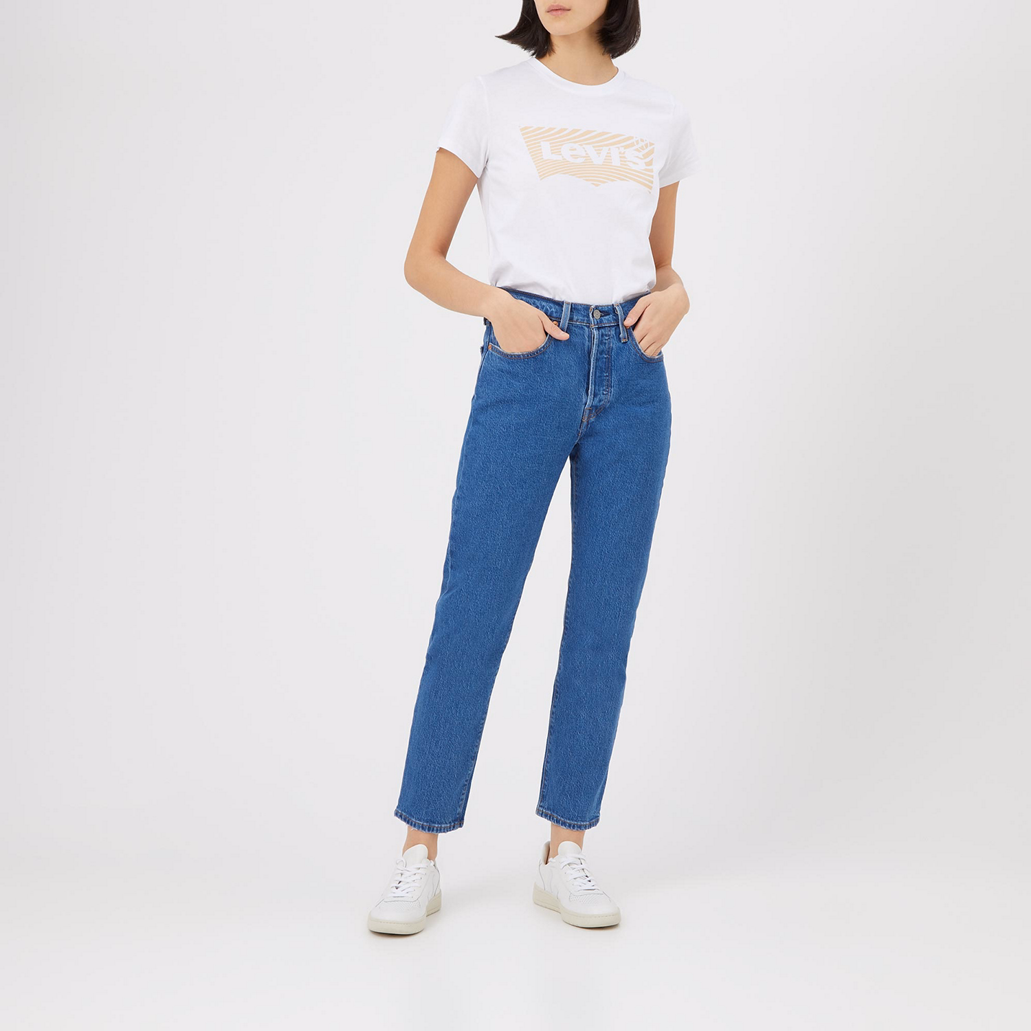 501? Crop High-Rise Straight Leg Jeans