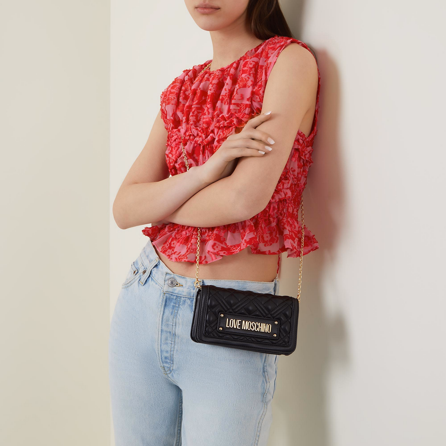 Quilted Chain Clutch