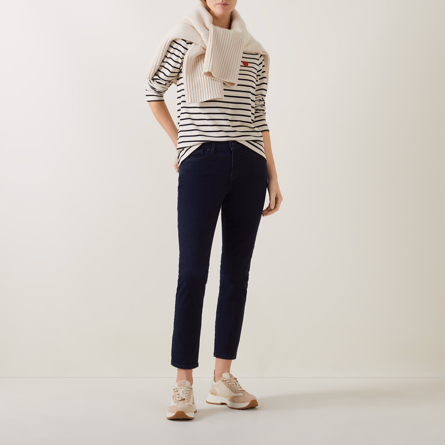 Alina Mid Rise Skinny Leg Ankle Jeans