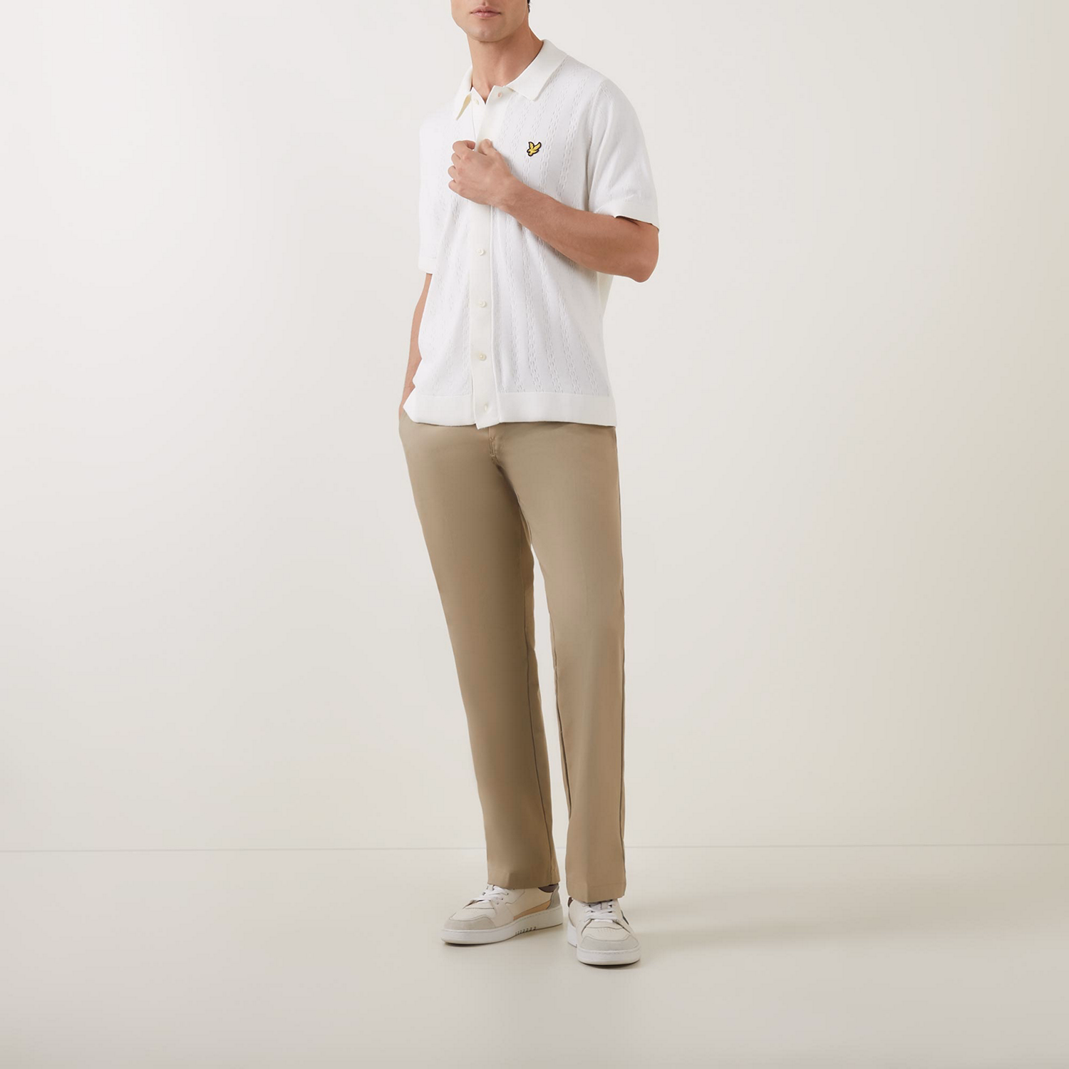 Textured Stripe Polo Shirt