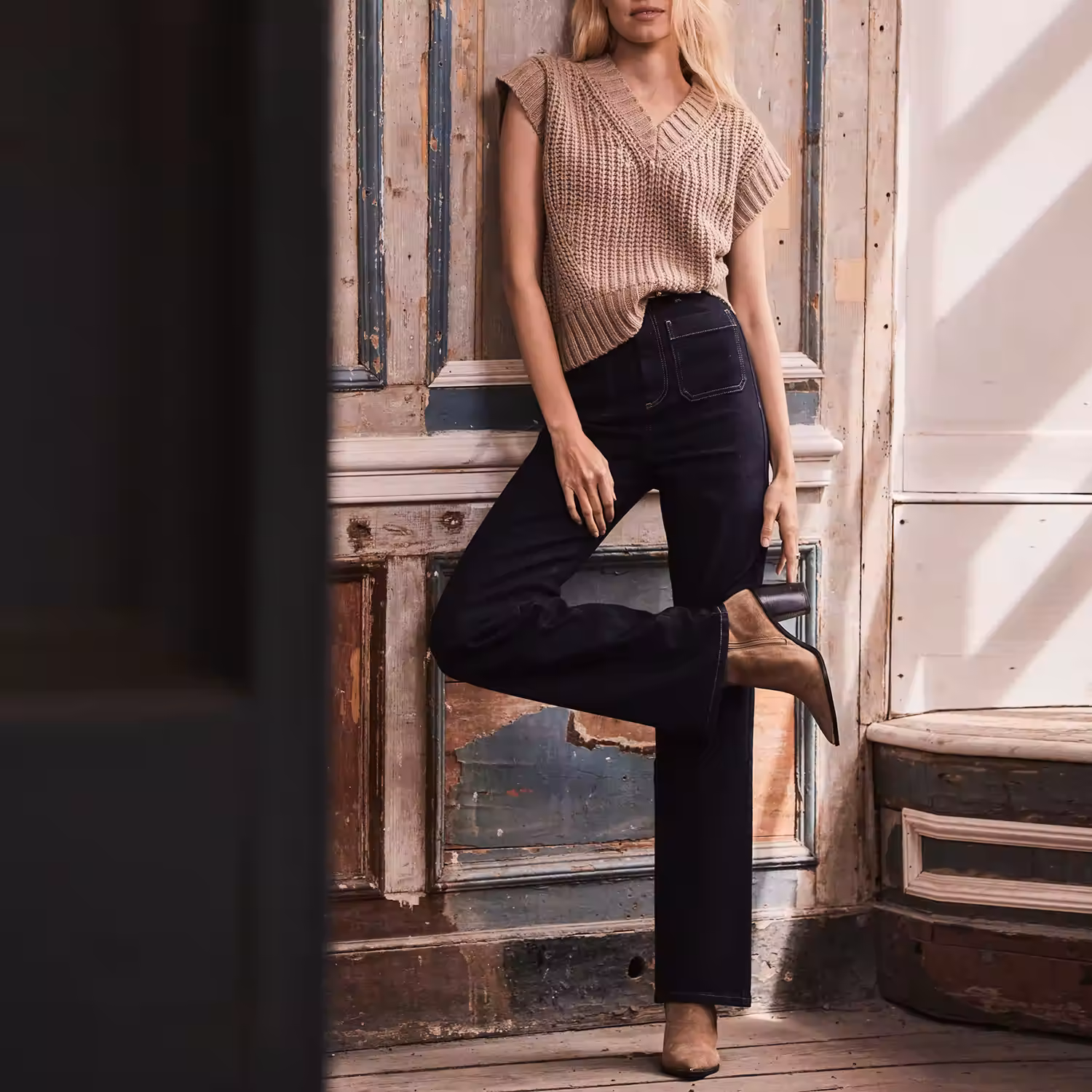 High-Rise Wide Leg Jeans