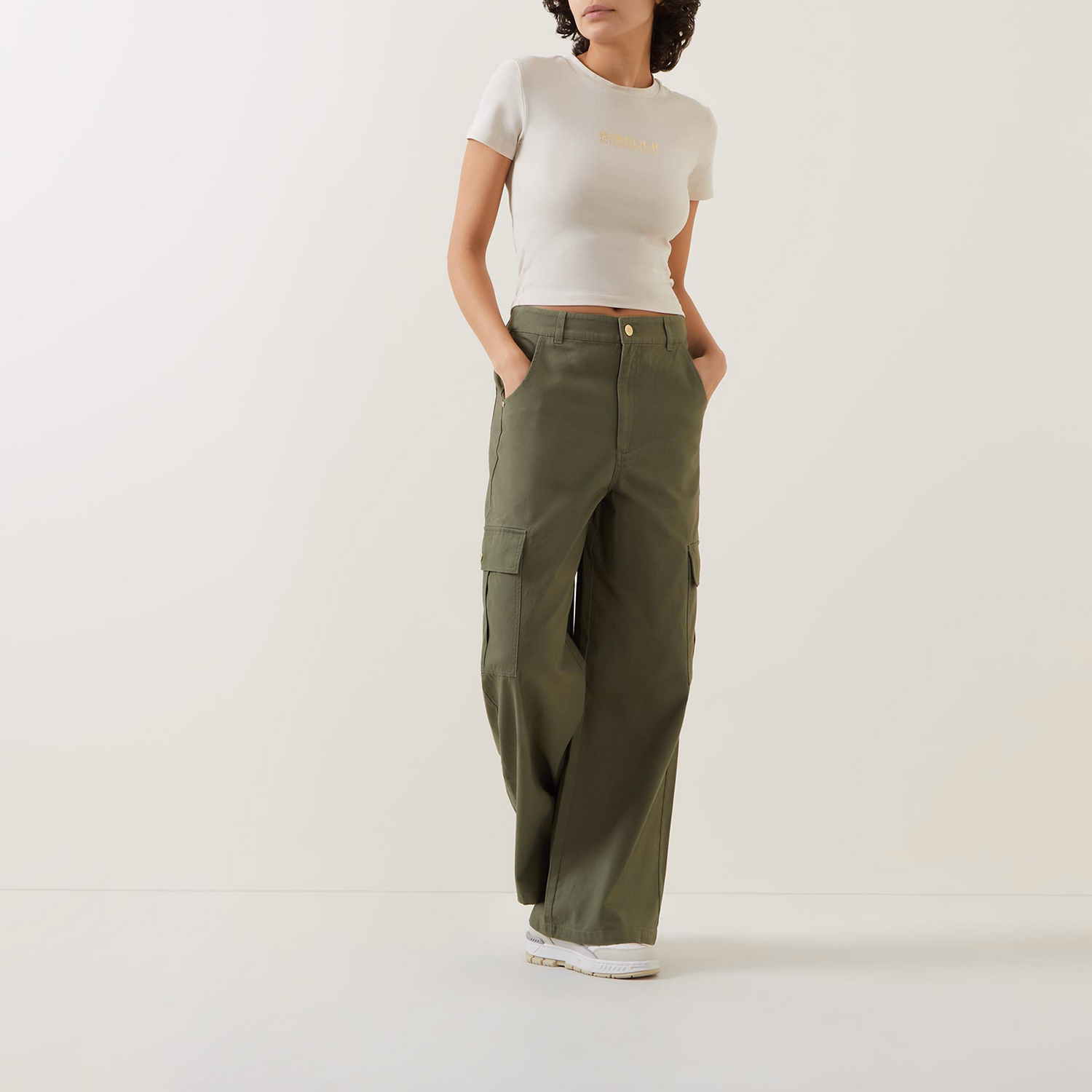 Kinghorn Mid-Rise Wide Leg Trousers