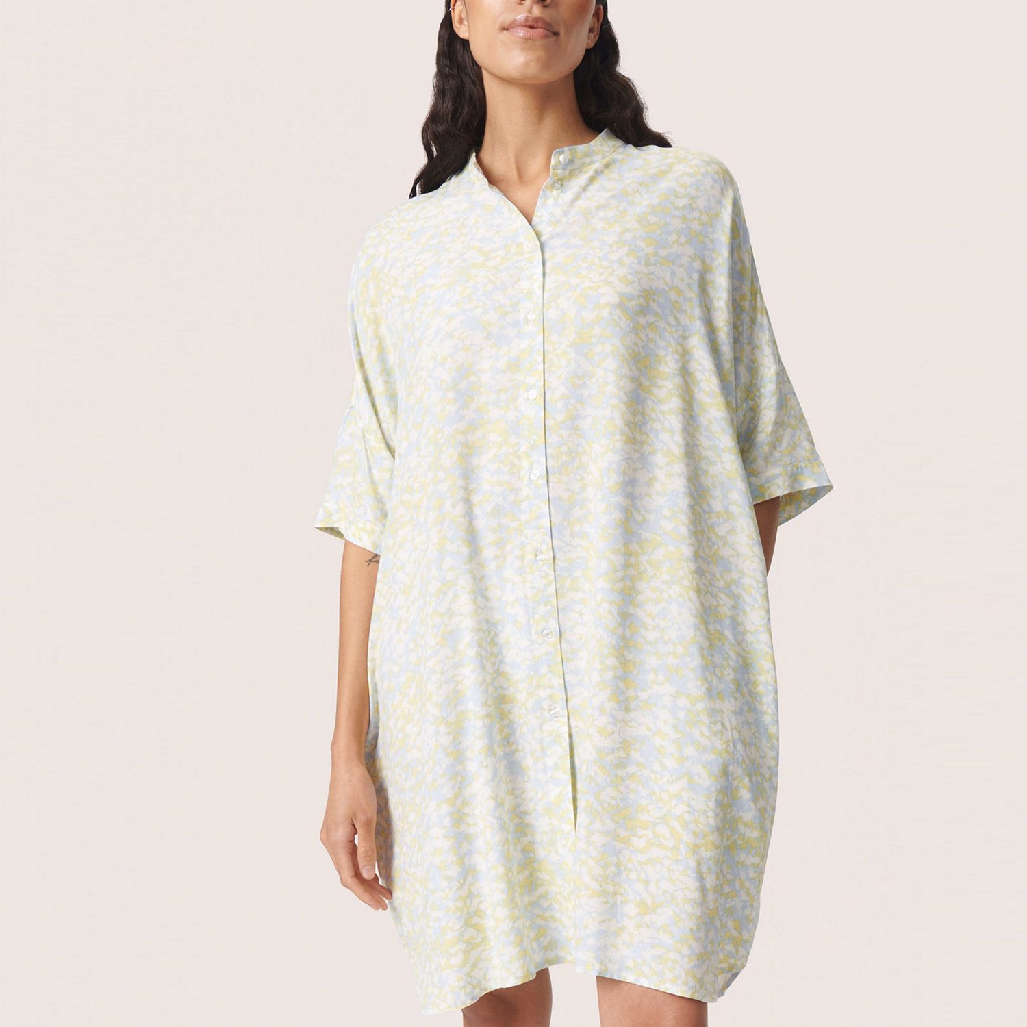 Wynter Printed Mini Shirt Dress