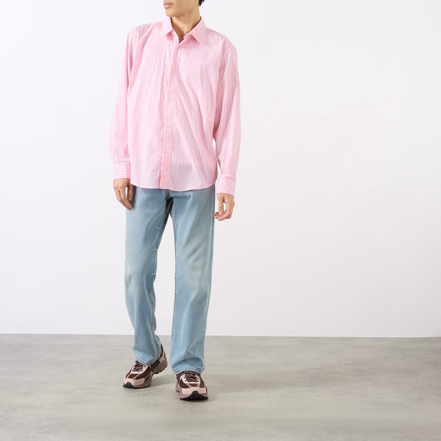 Striped Logo Casual Shirt