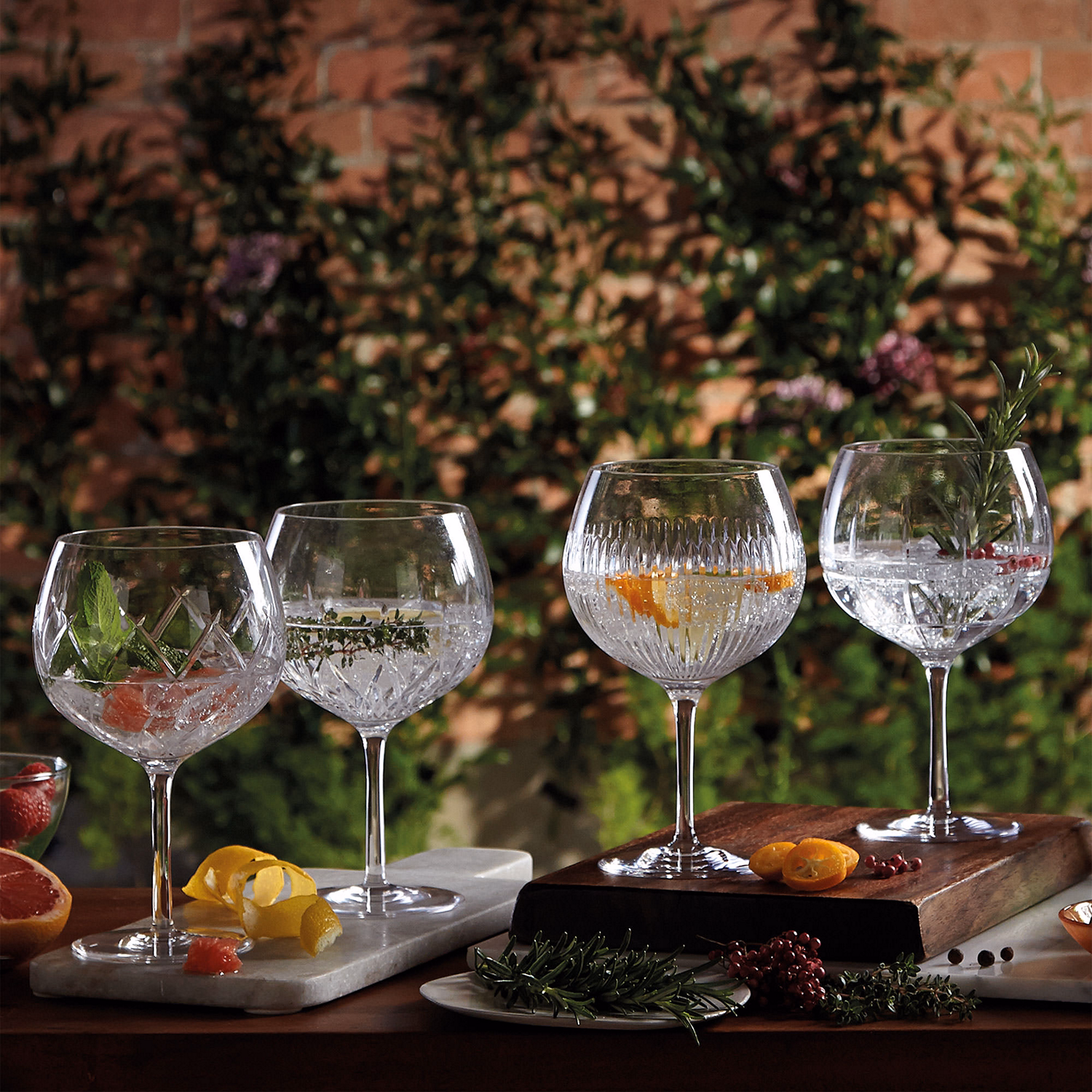 Set of Two Lismore Balloon Glasses