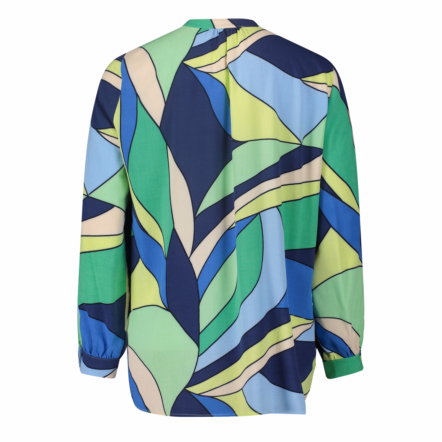 Printed Long-Sleeved Blouse