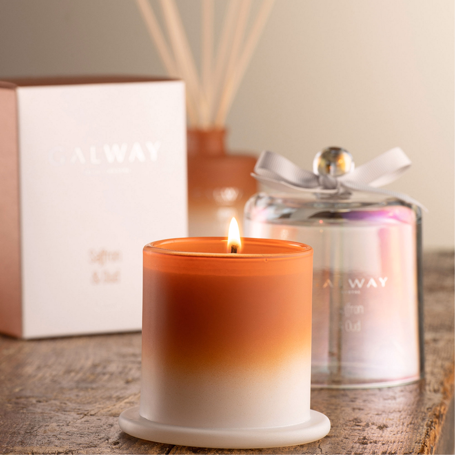 Saffron and Oud Bell Jar Candle