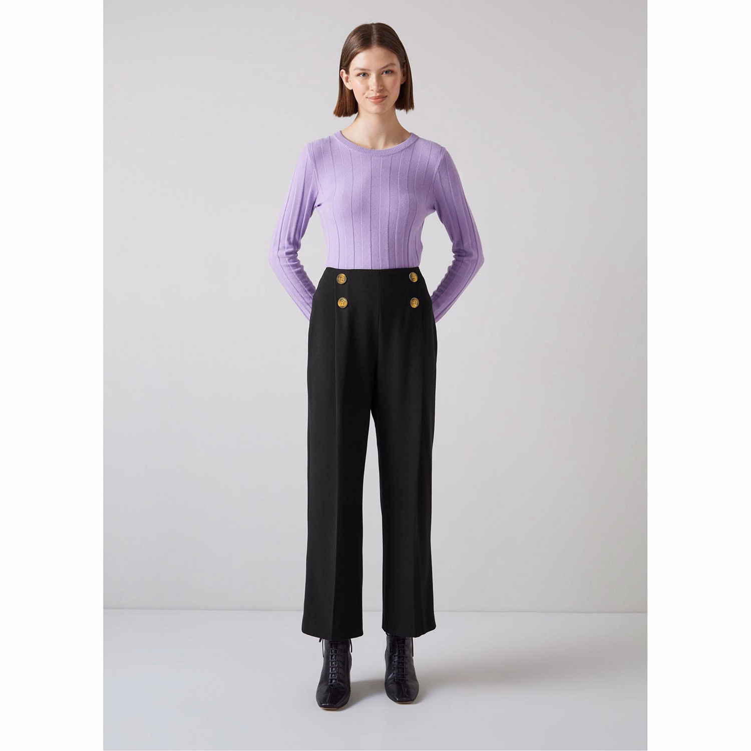 Parker Wide Leg Crop Trousers
