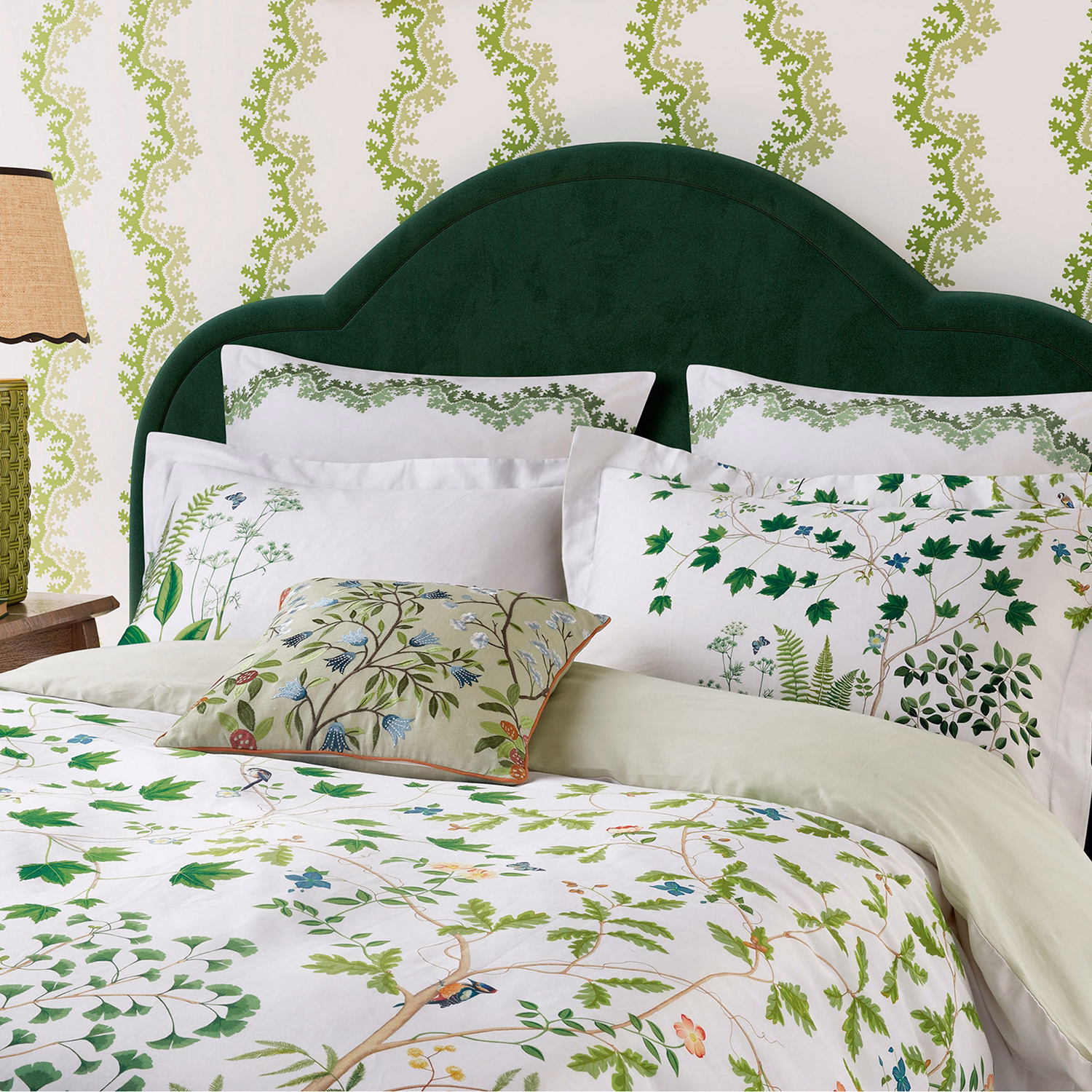 Sycamore & Oak Duvet Set Green