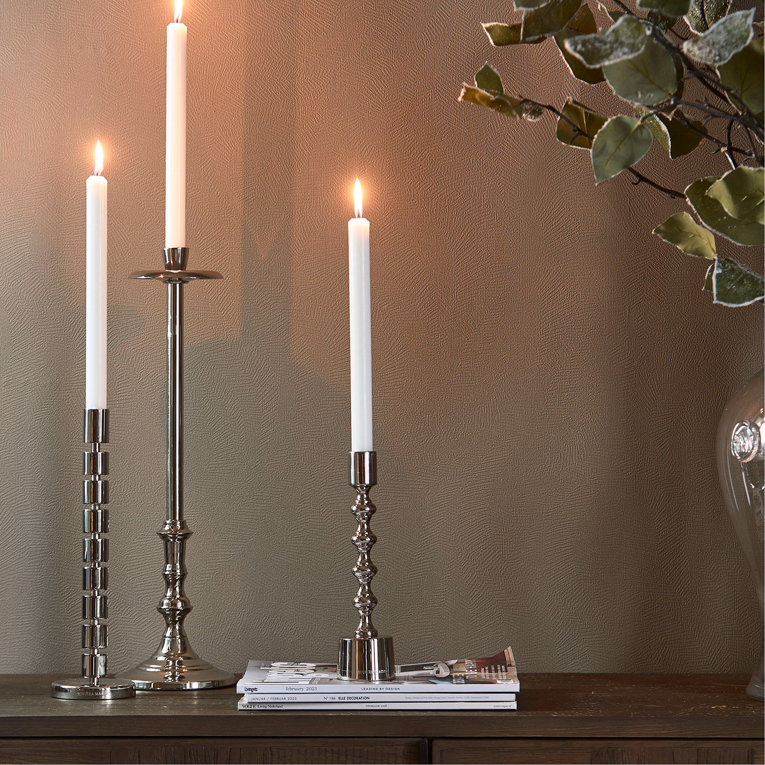 Molson Candle Holder White