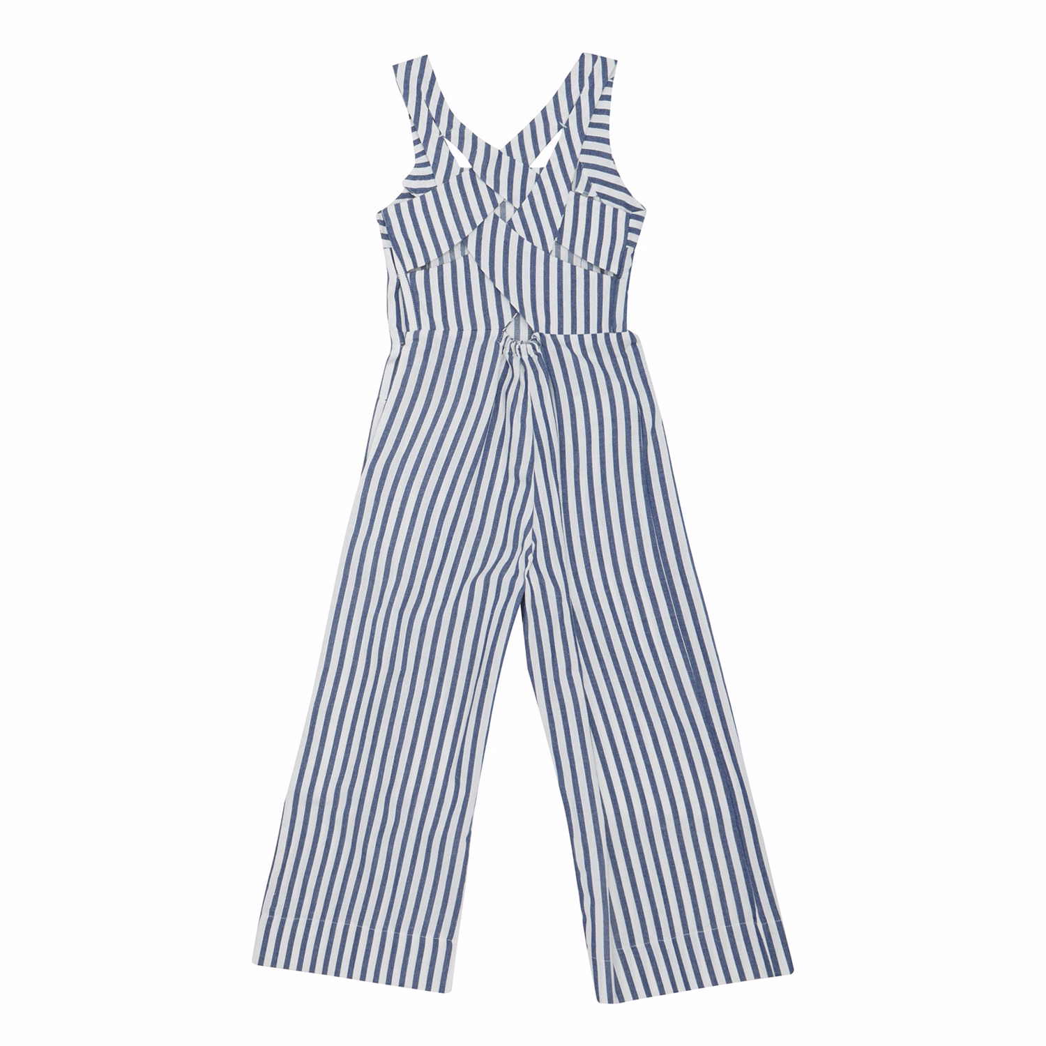 Striped Straight-Leg Jumpsuit