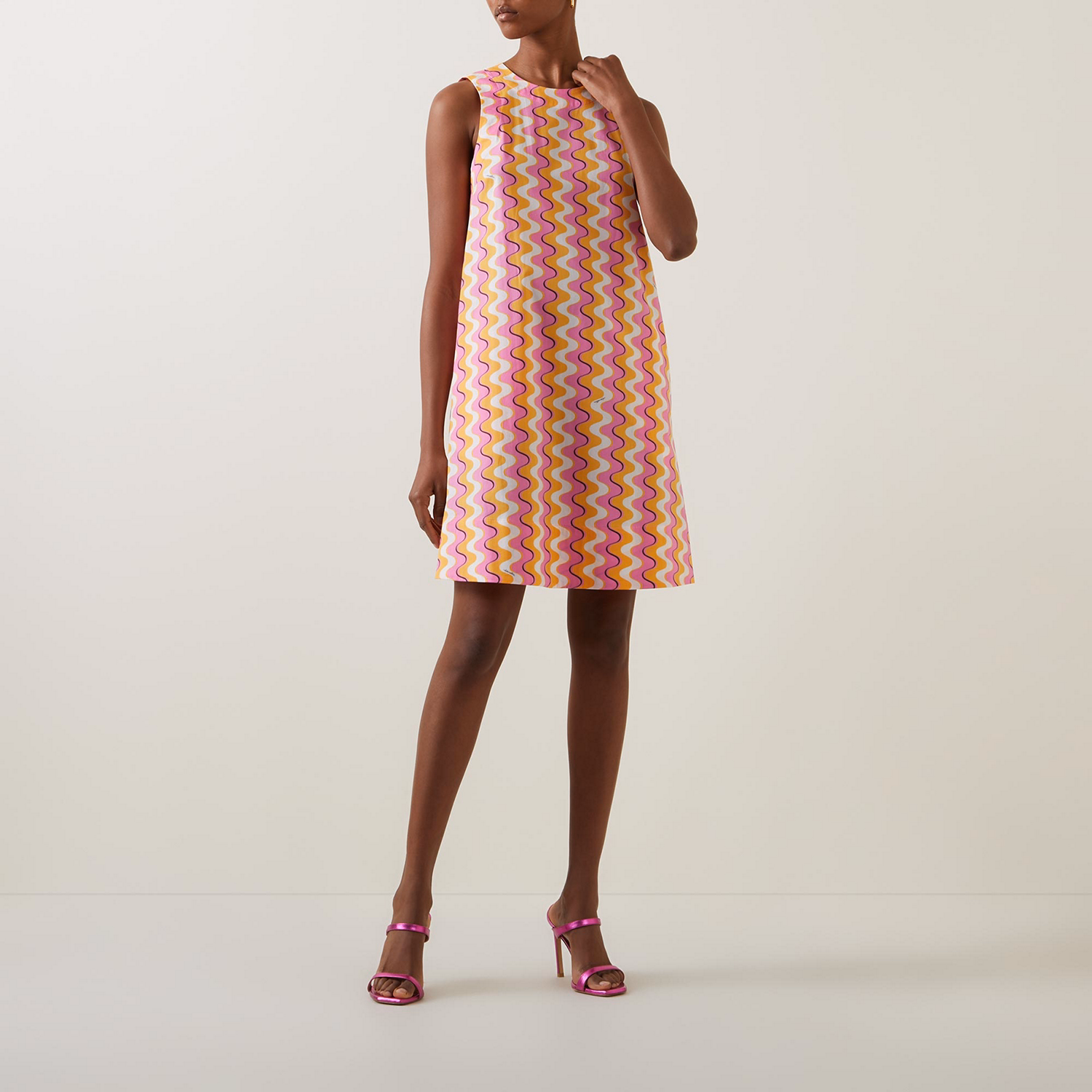 Morina Printed Shift Mini Dress