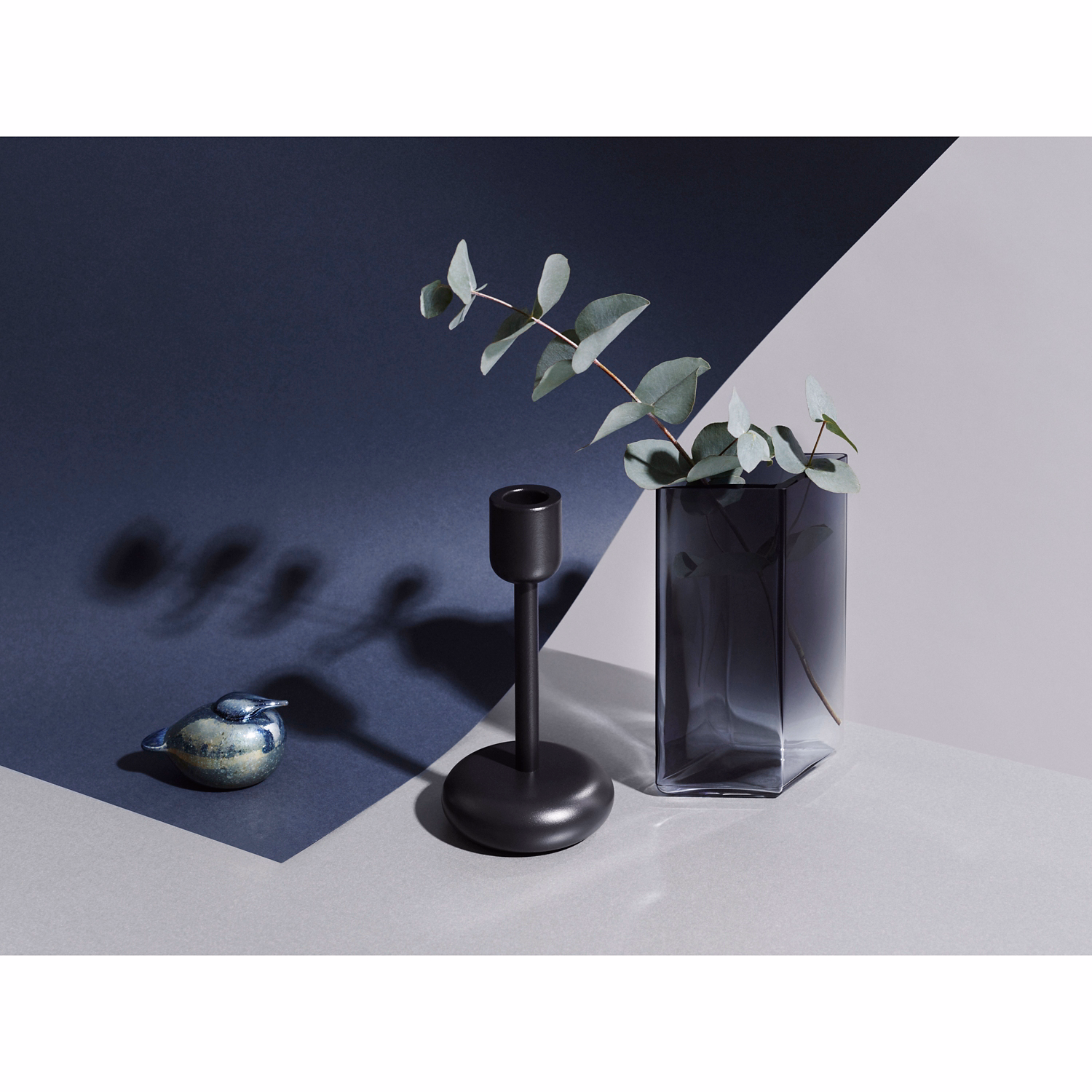 Nappula Candle Holder 183mm dark grey