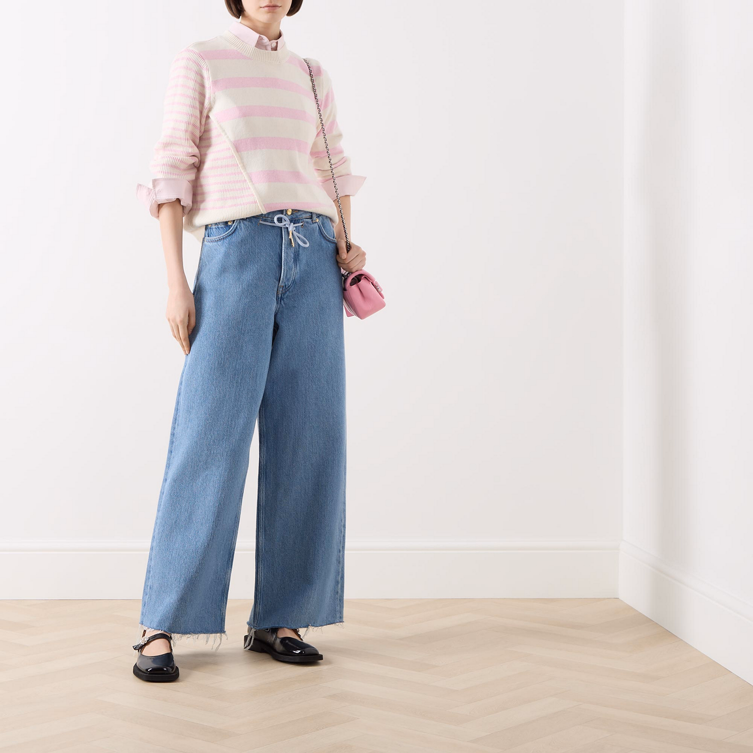 Centa Striped Asymmetric Sweater