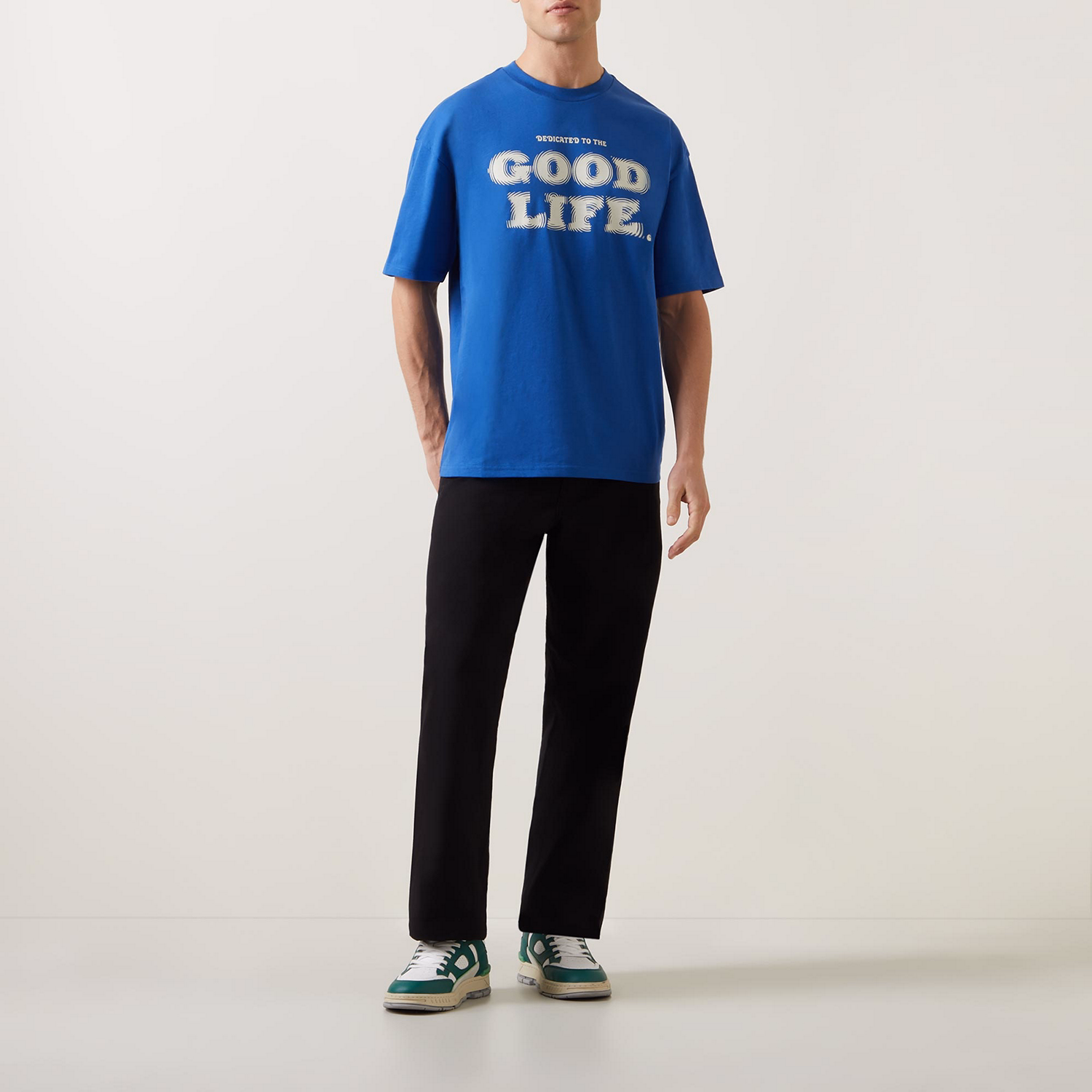 Single-Knee Casual Trousers