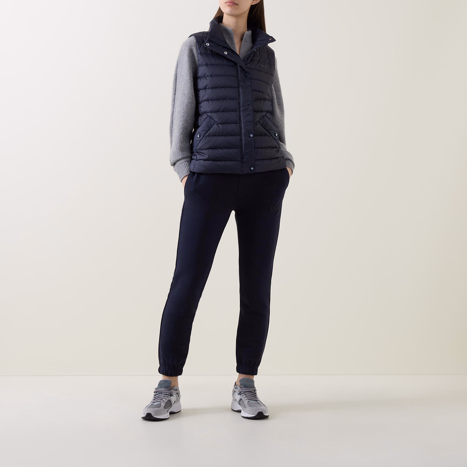 High Neck Light Padded Gilet