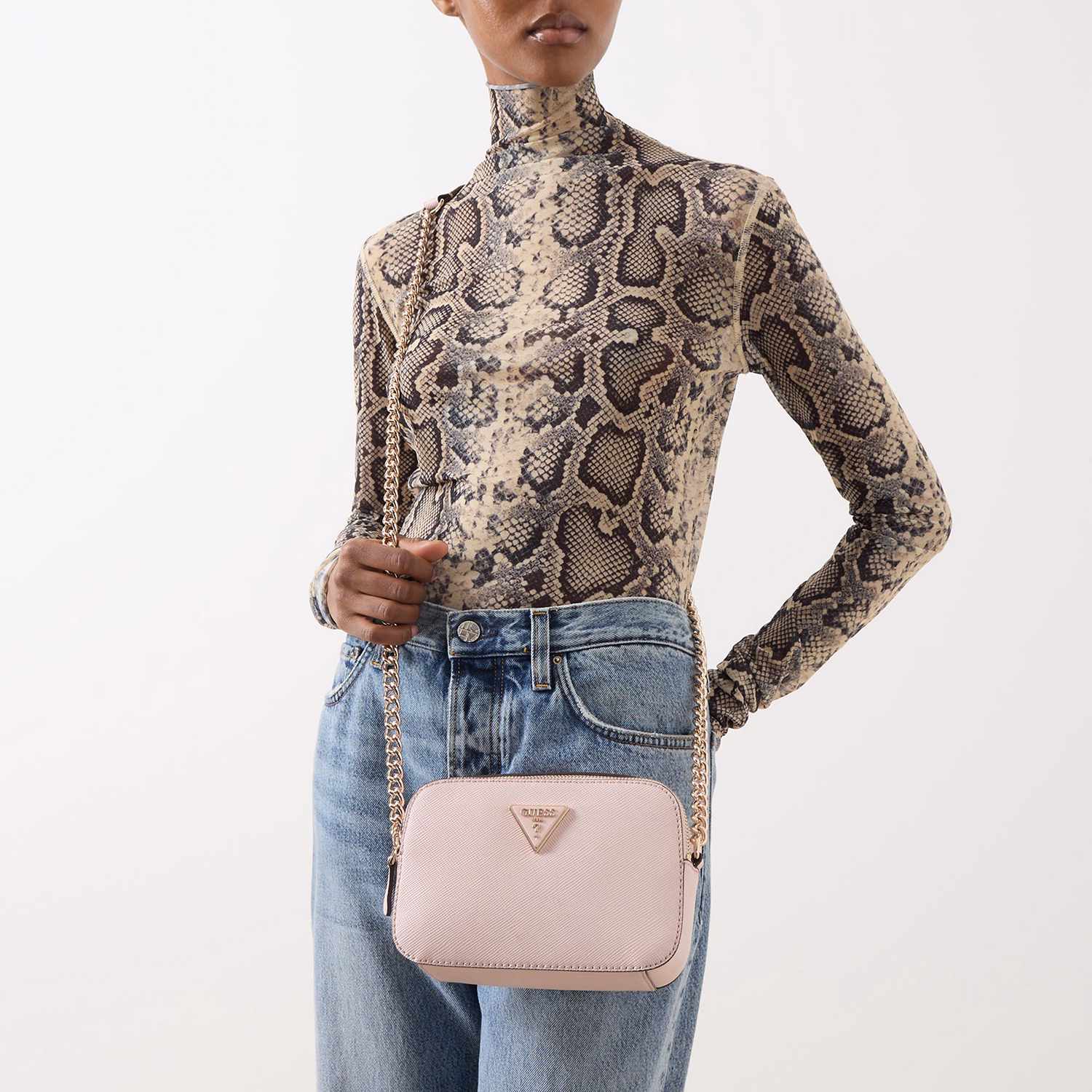 Noelle Logo Camera Crossbody Bag