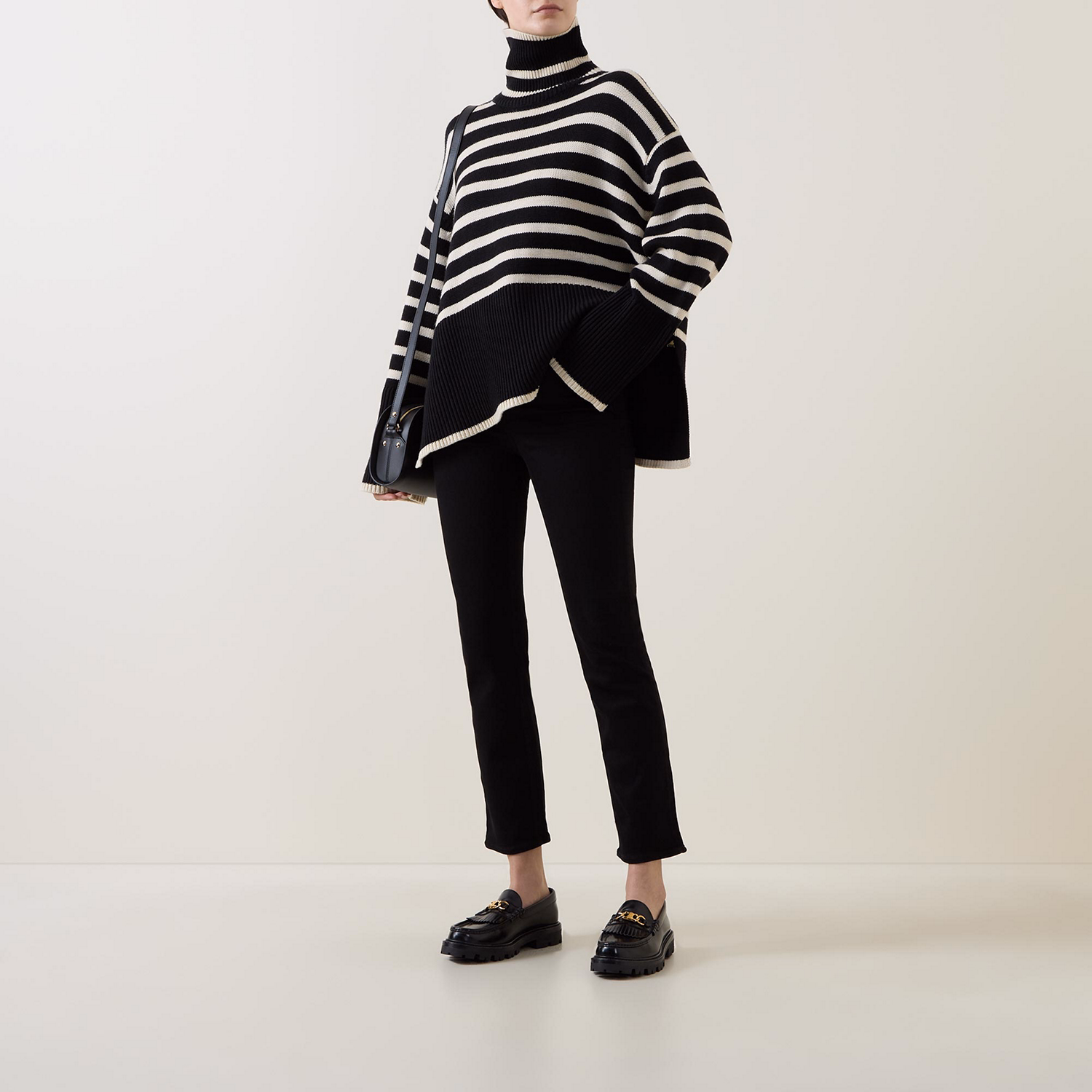 Cindy Mid-Rise Cropped Straight Leg Jeans