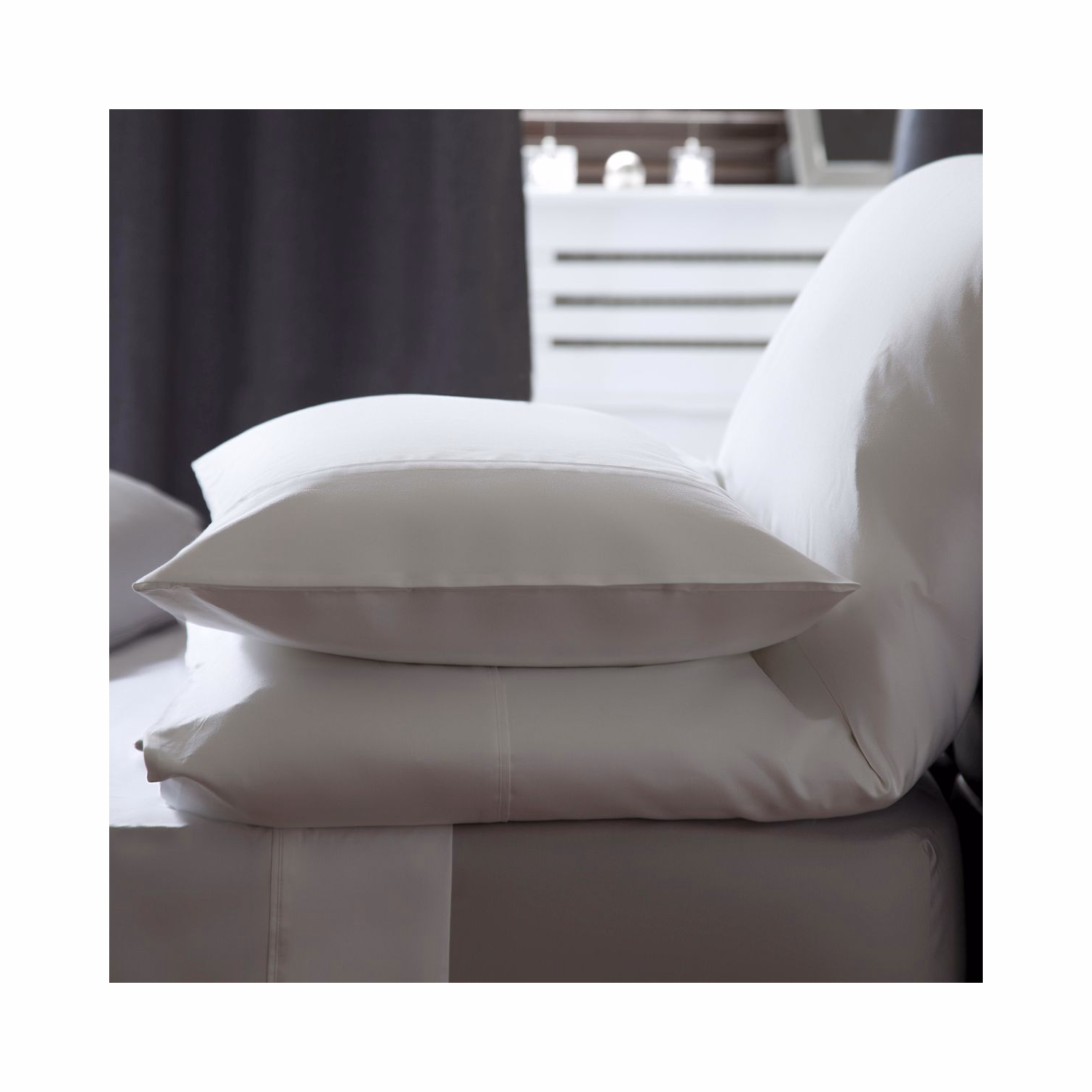 Premium 500 Thread Count Oxford Pillowcase White