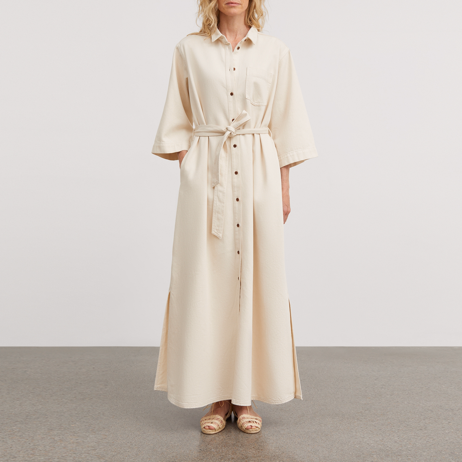 Beya Denim Shirt Dress