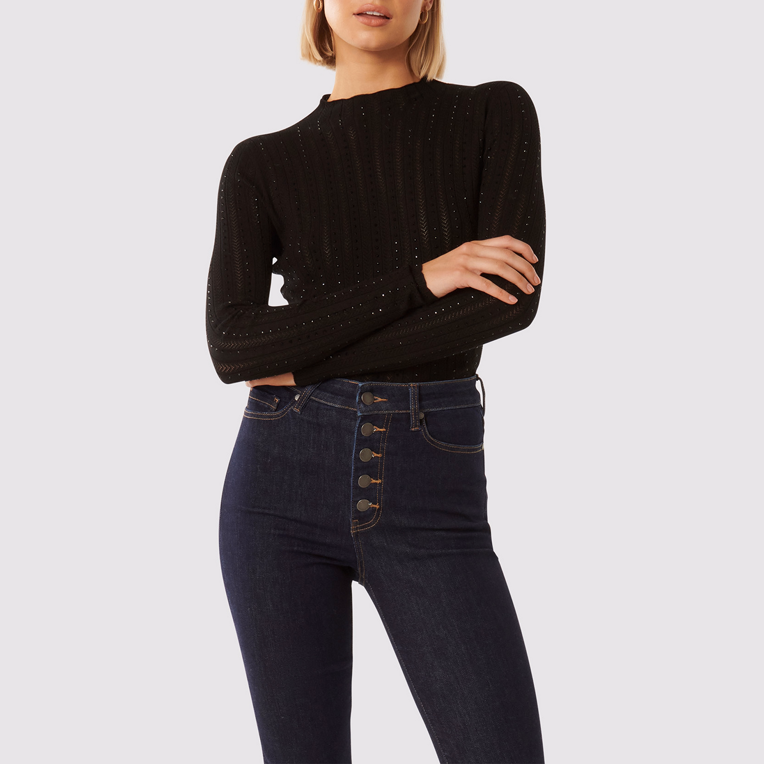 Natalie Embellished Knit Top