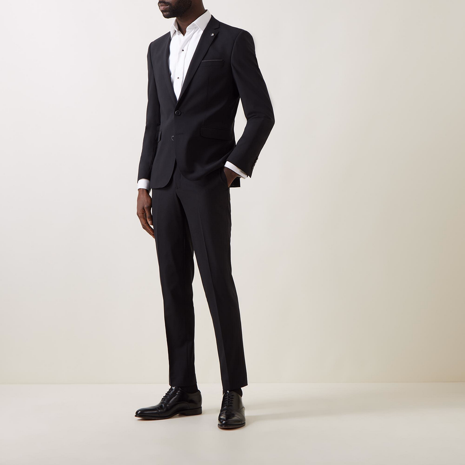Luca Wool-Blend Suit Trousers
