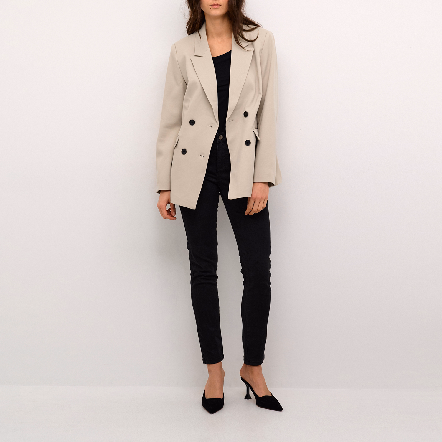 Elona Double-Breasted Blazer