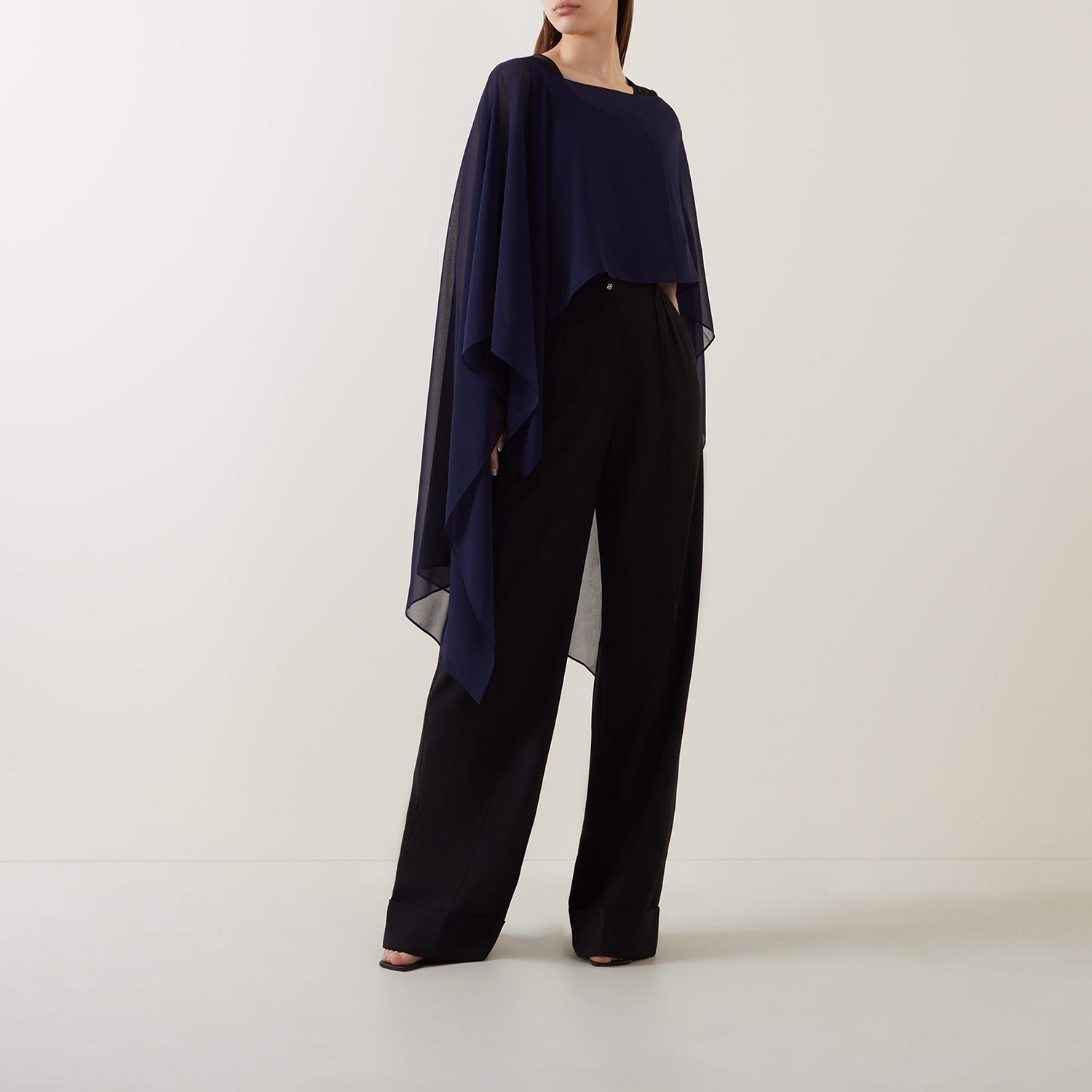 Waterfall Cape Cropped Top