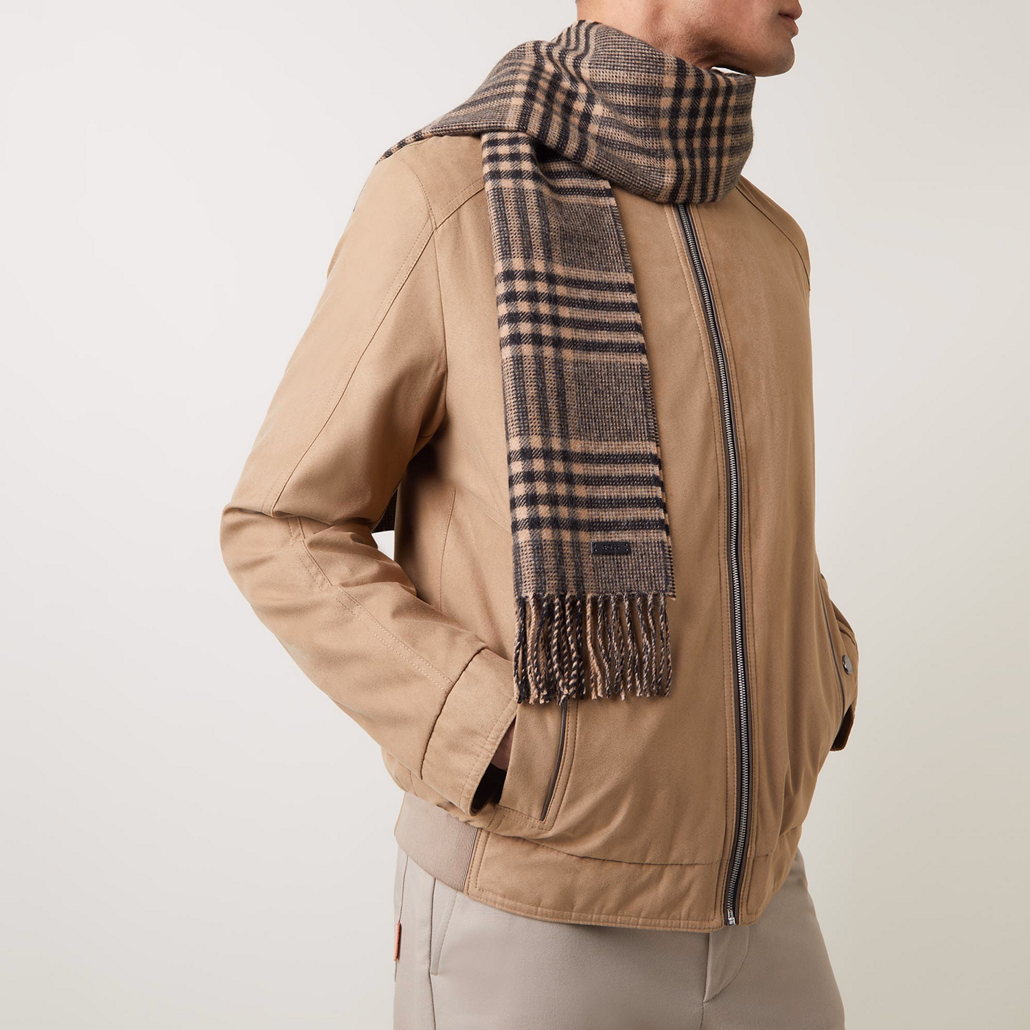 Rafer Check Tassel Scarf