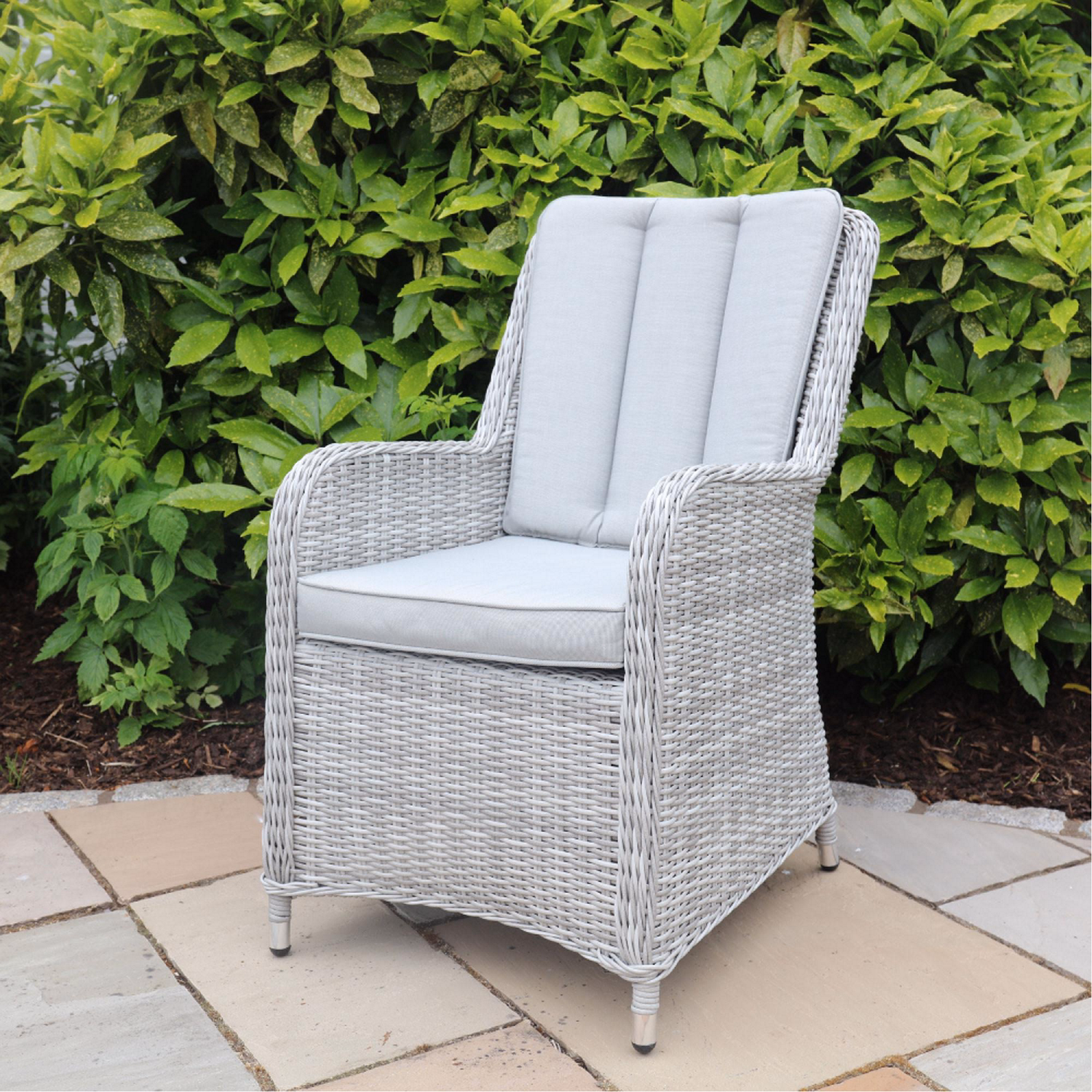 Barcelona 6 Seater Oval Dining Set with Lazy Susan Grey