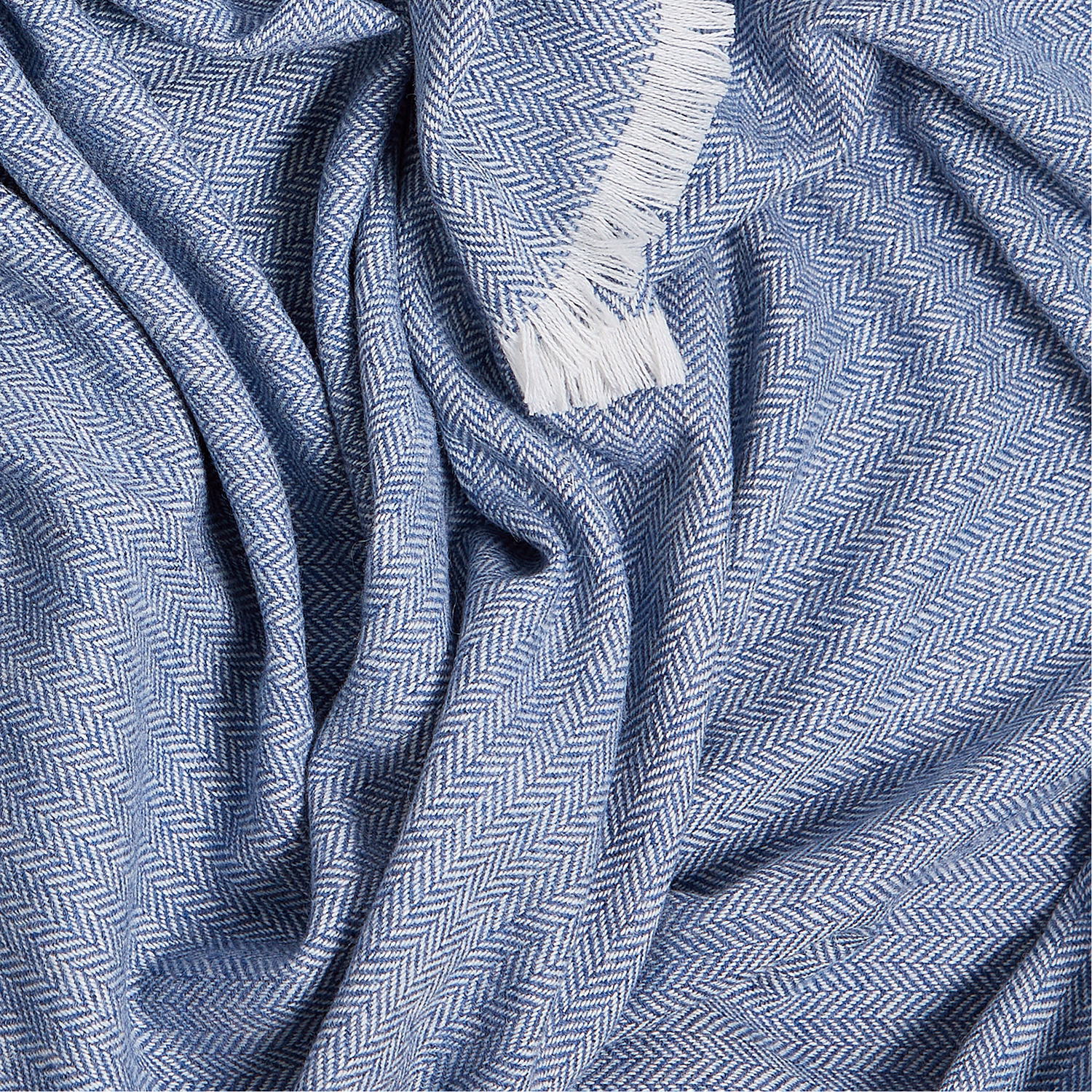 Extra Large Lambswool Throw Denim