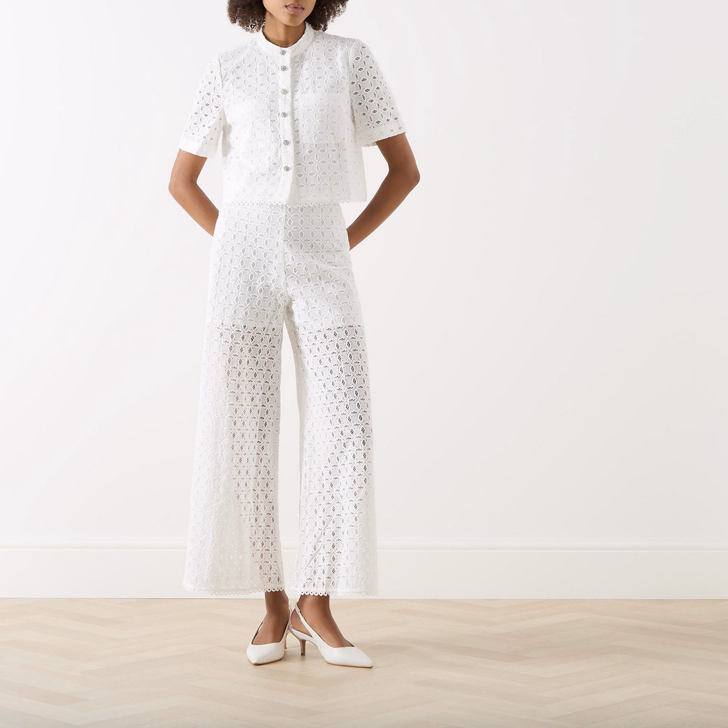 Paquita High-Rise Wide Leg Trousers