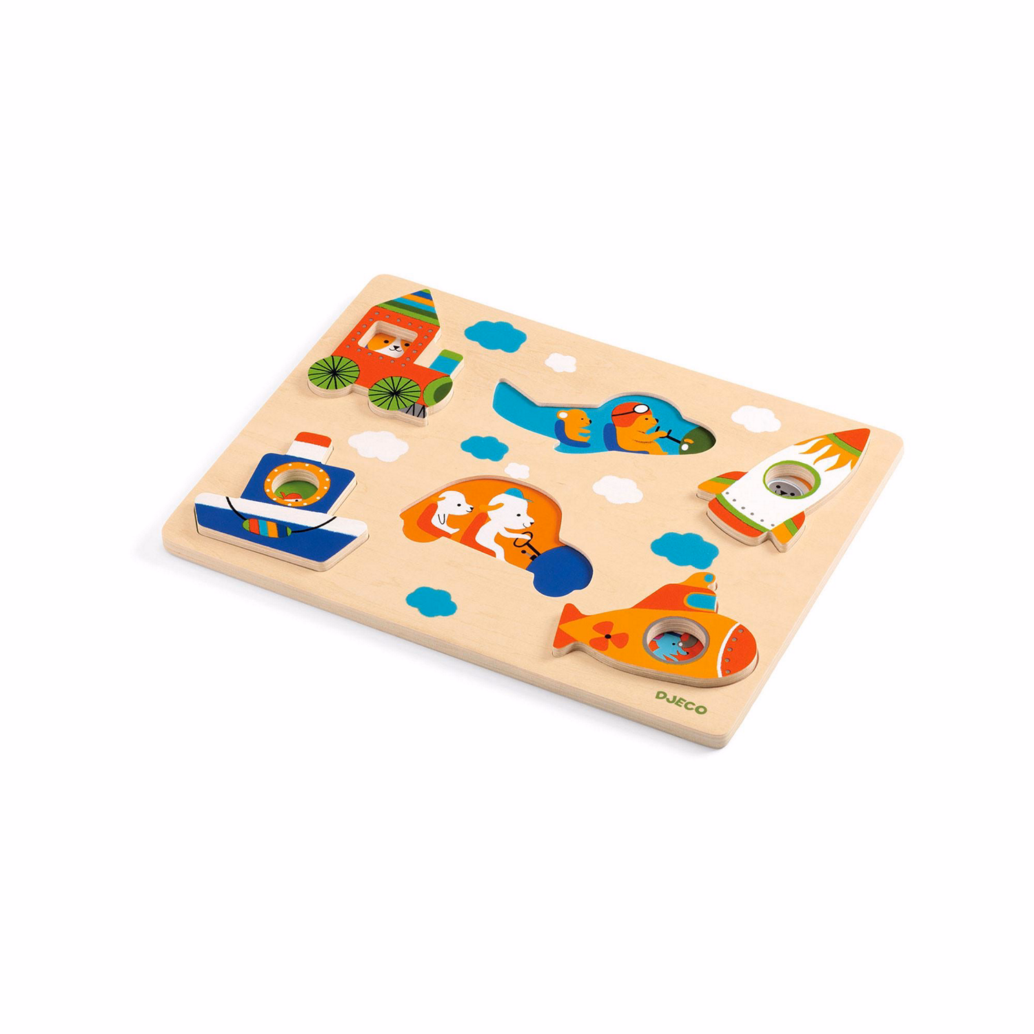 Coucou Vroom Wooden Puzzle