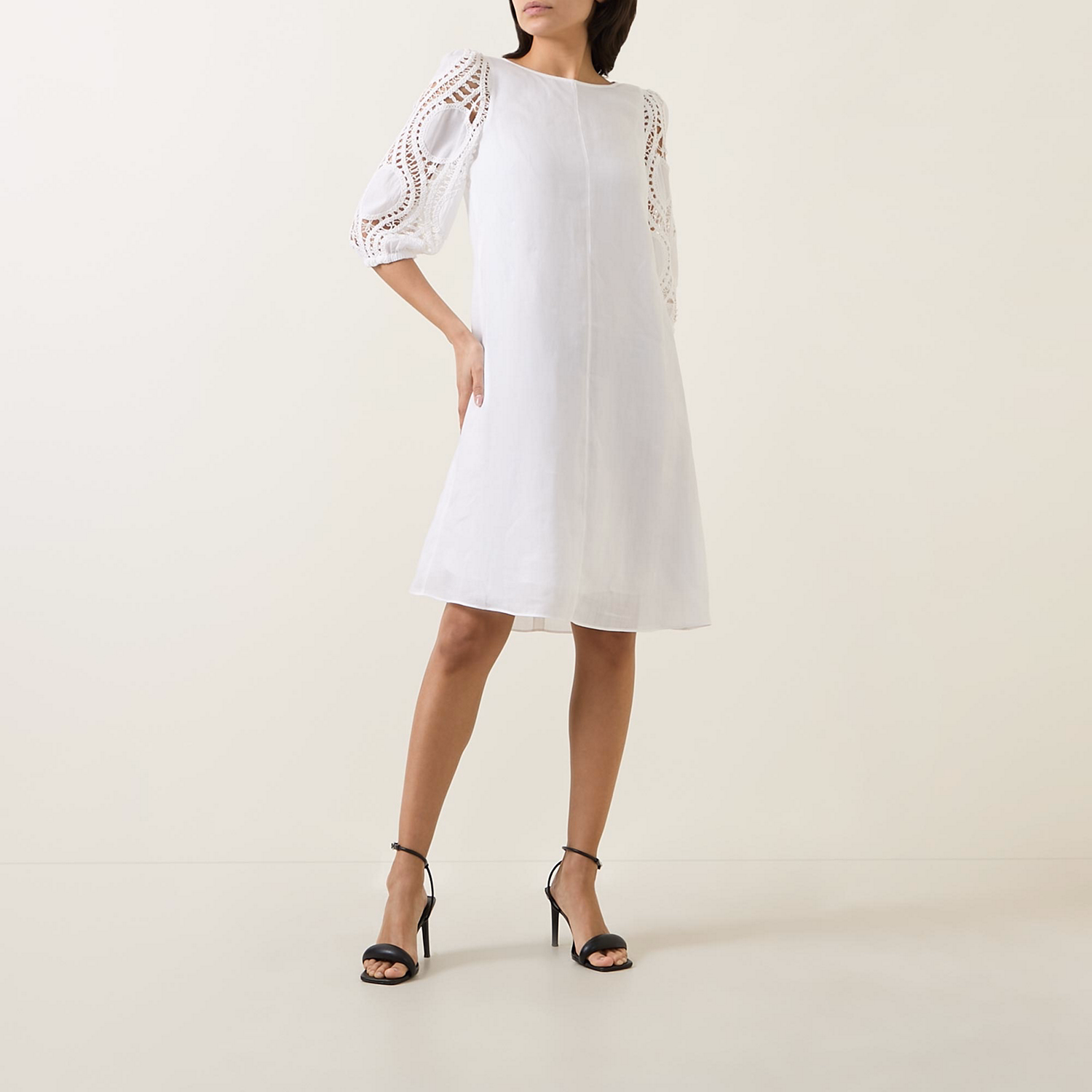 Crochet-Detail Dress