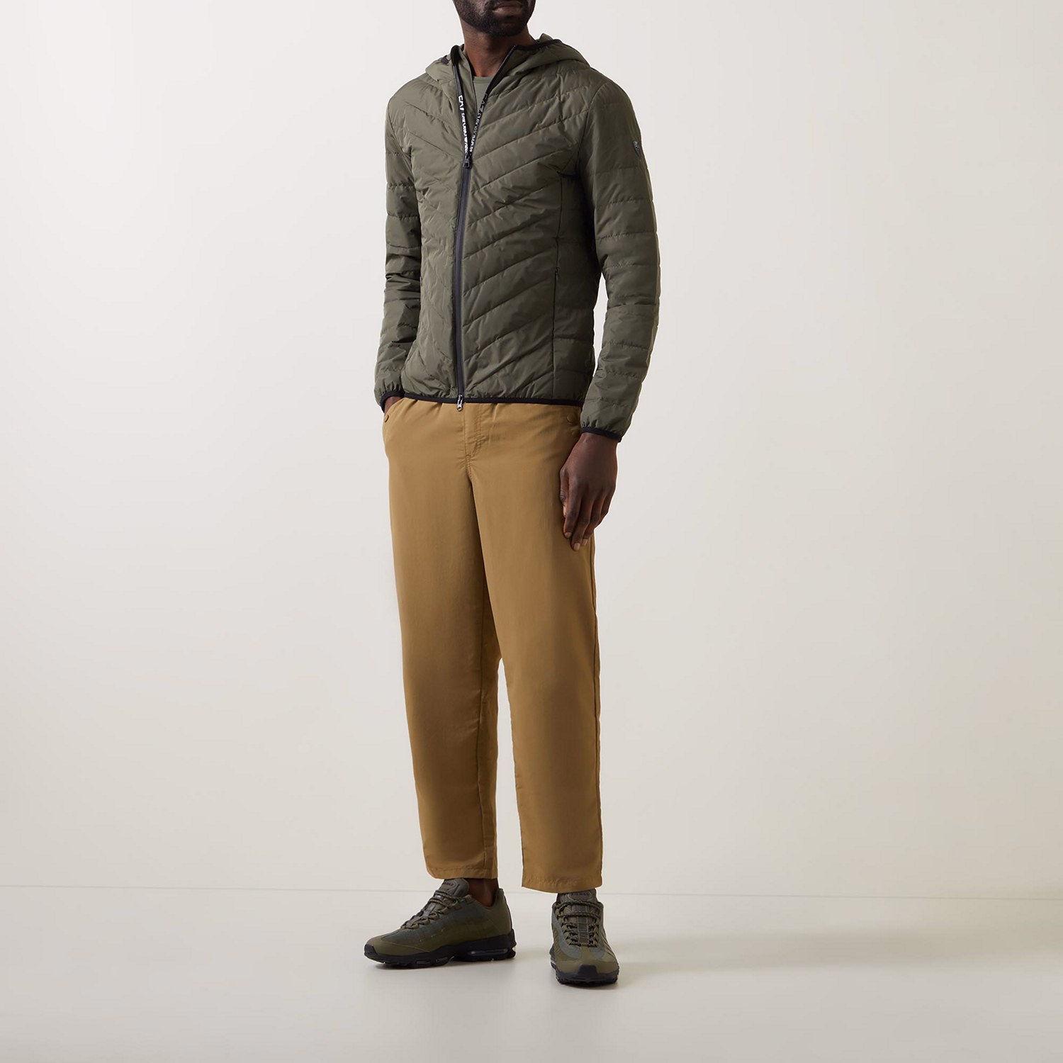 Logo Chevron-Quilted Jacket