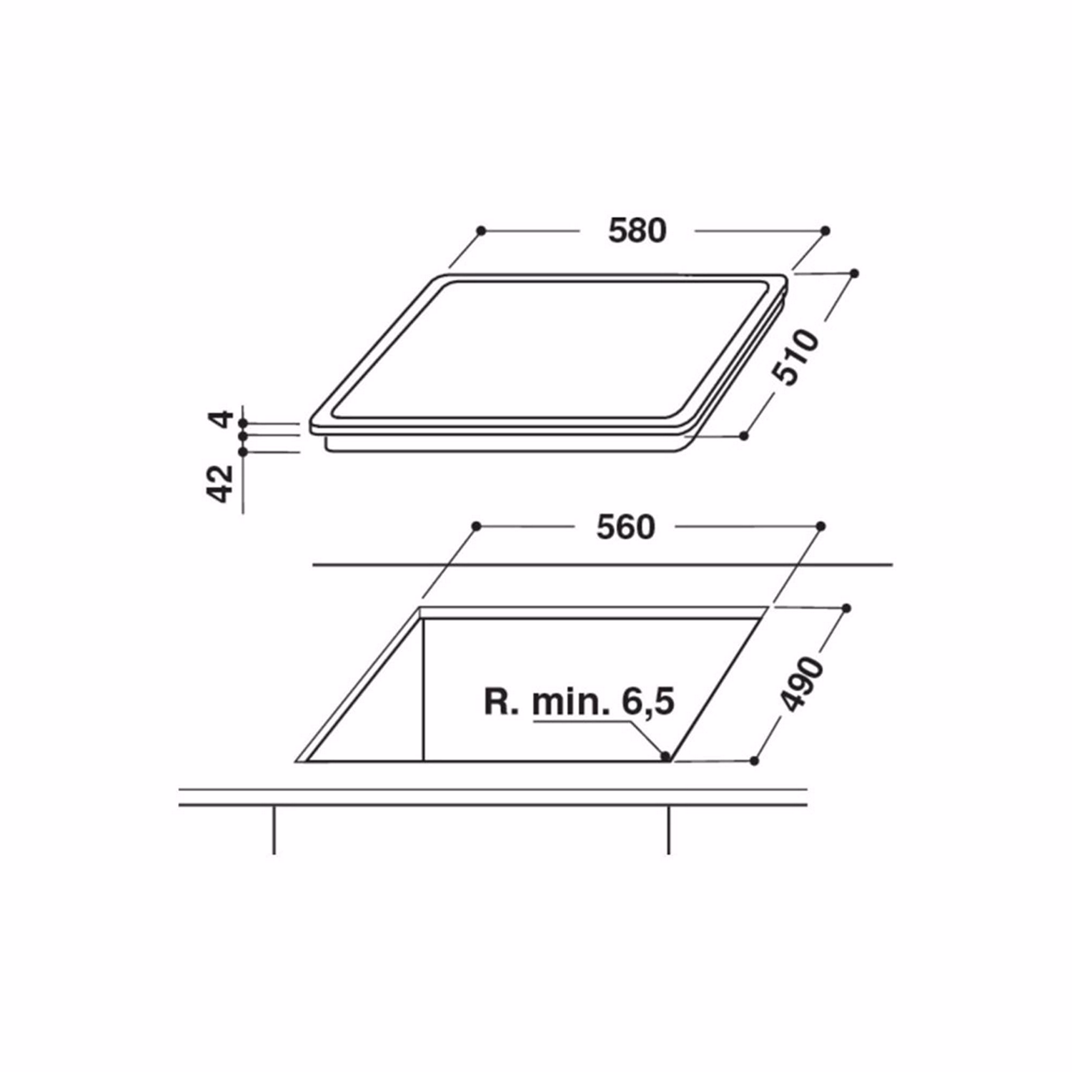 58cm Touch Control Ceramic Hob