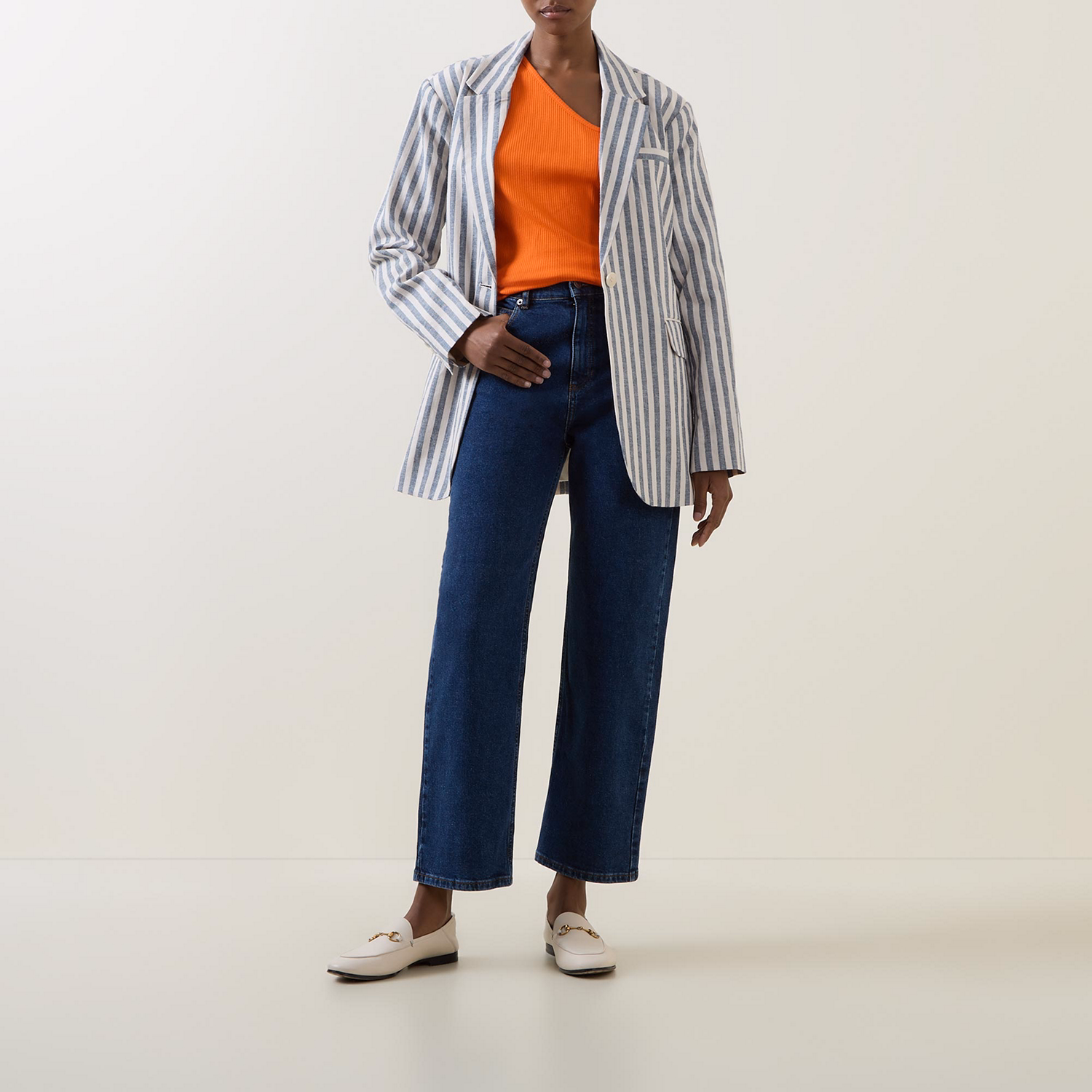 Kateliniw Keza Cropped Mid-Rise Wide Leg Jeans