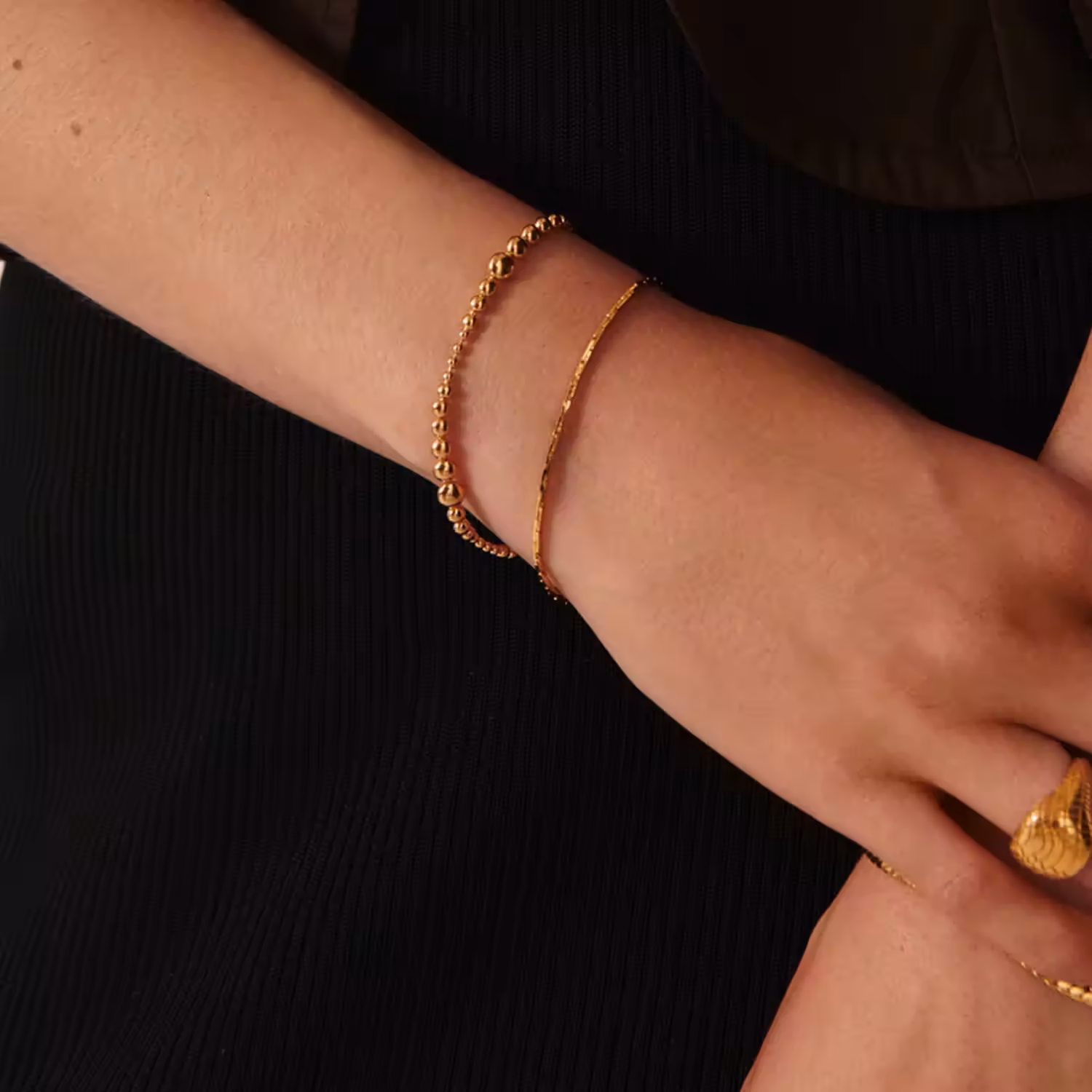 Articulated Beaded Bracelet