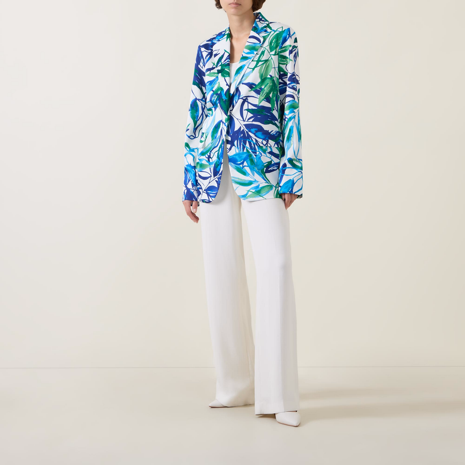 Botanical Single-Breasted Blazer