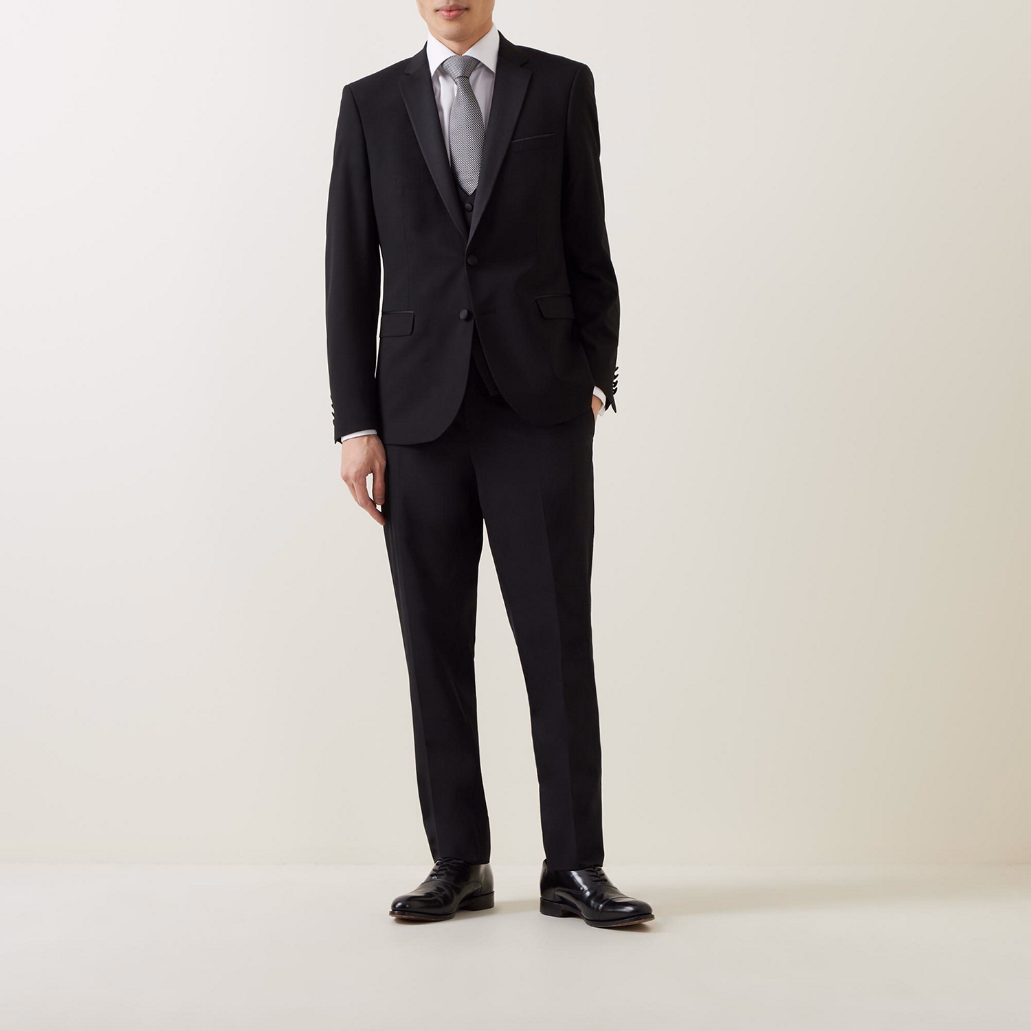 Single-Breasted Tuxedo Jacket