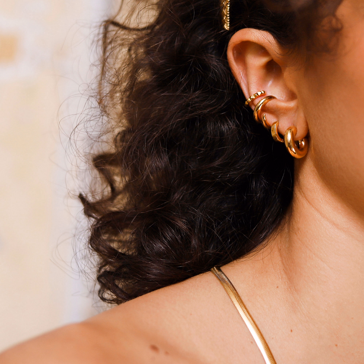 Chubby Small Hoop Earrings