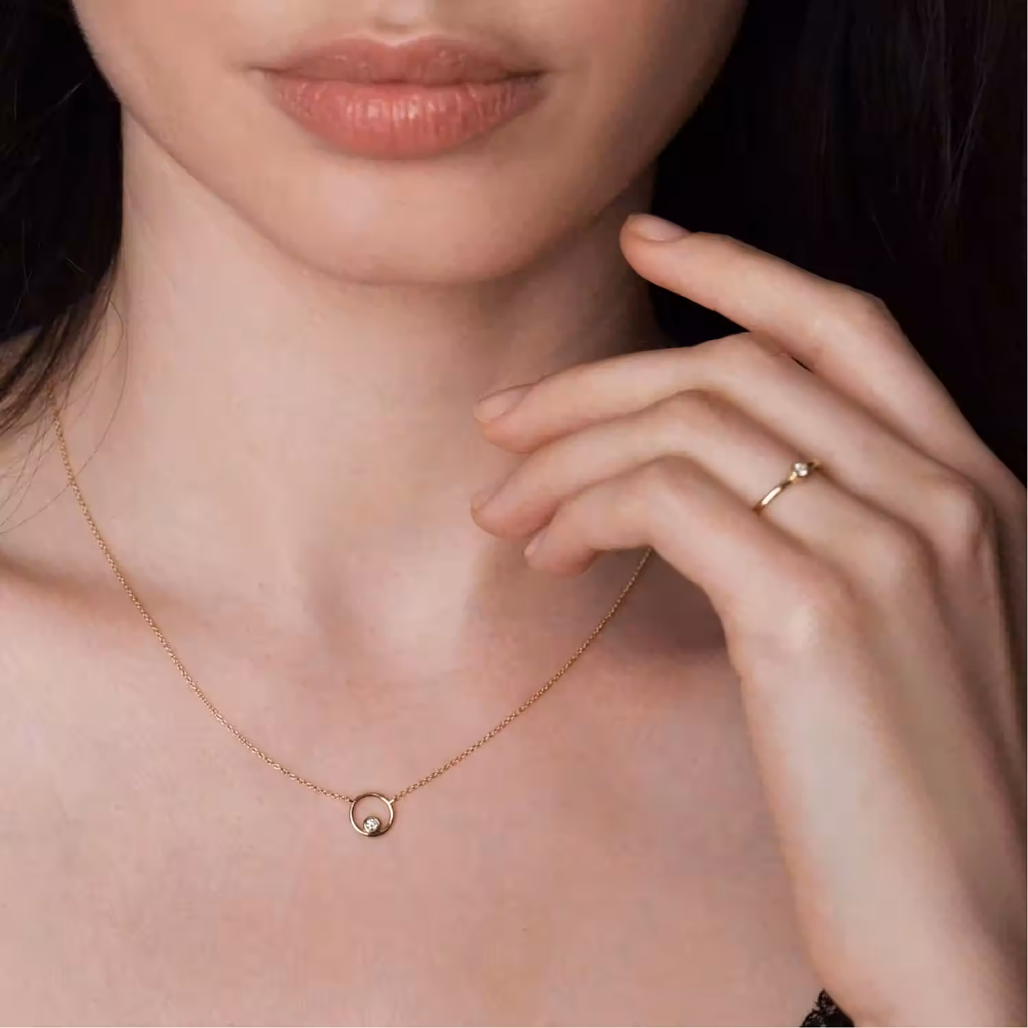 9kt Gold & Diamond Love Is Eternal Pendant