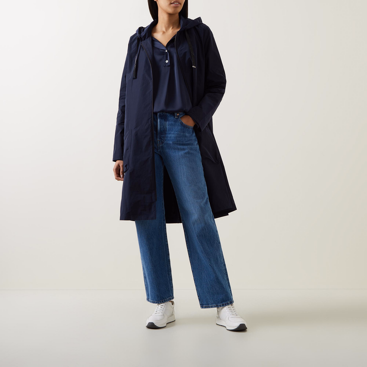 Drawstring Parka Jacket