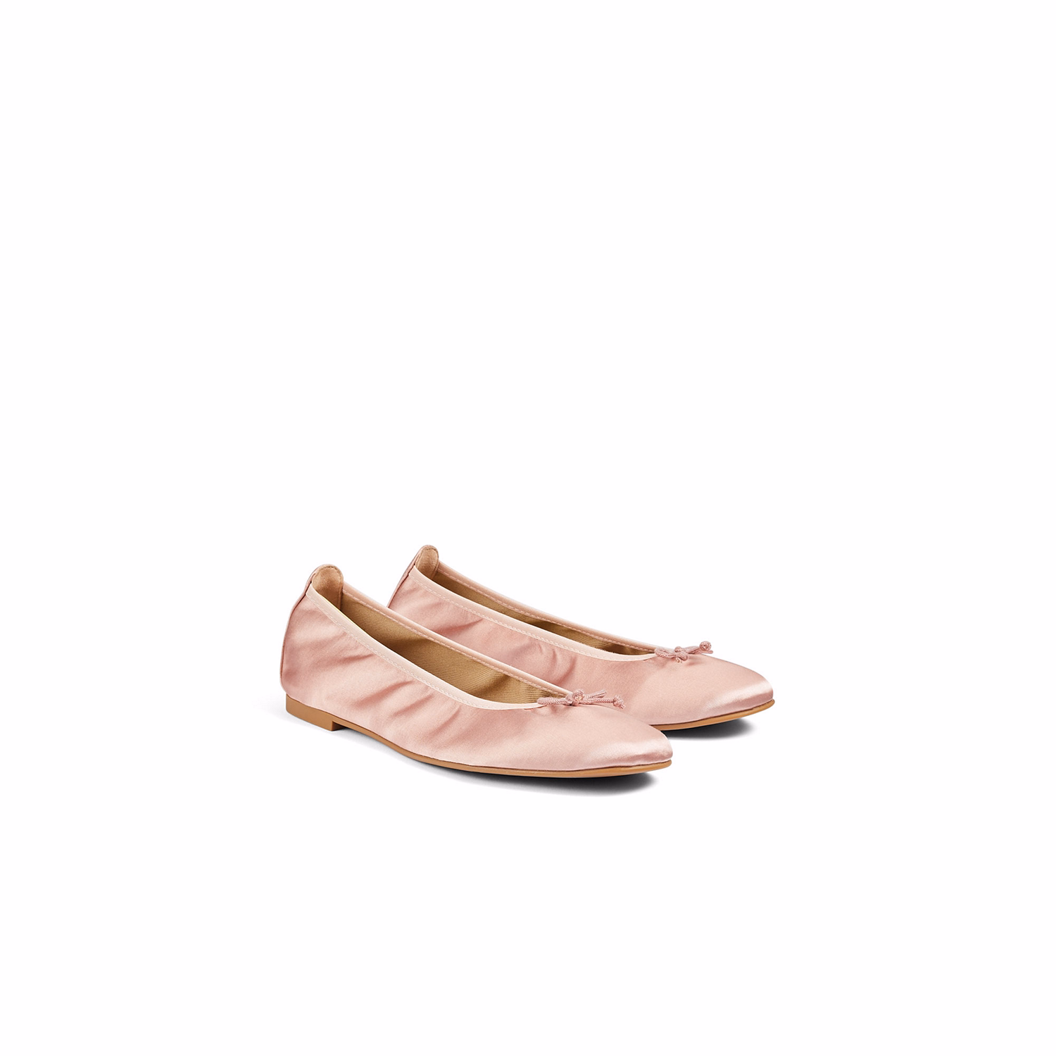 Trilly Satin Ballet Flats