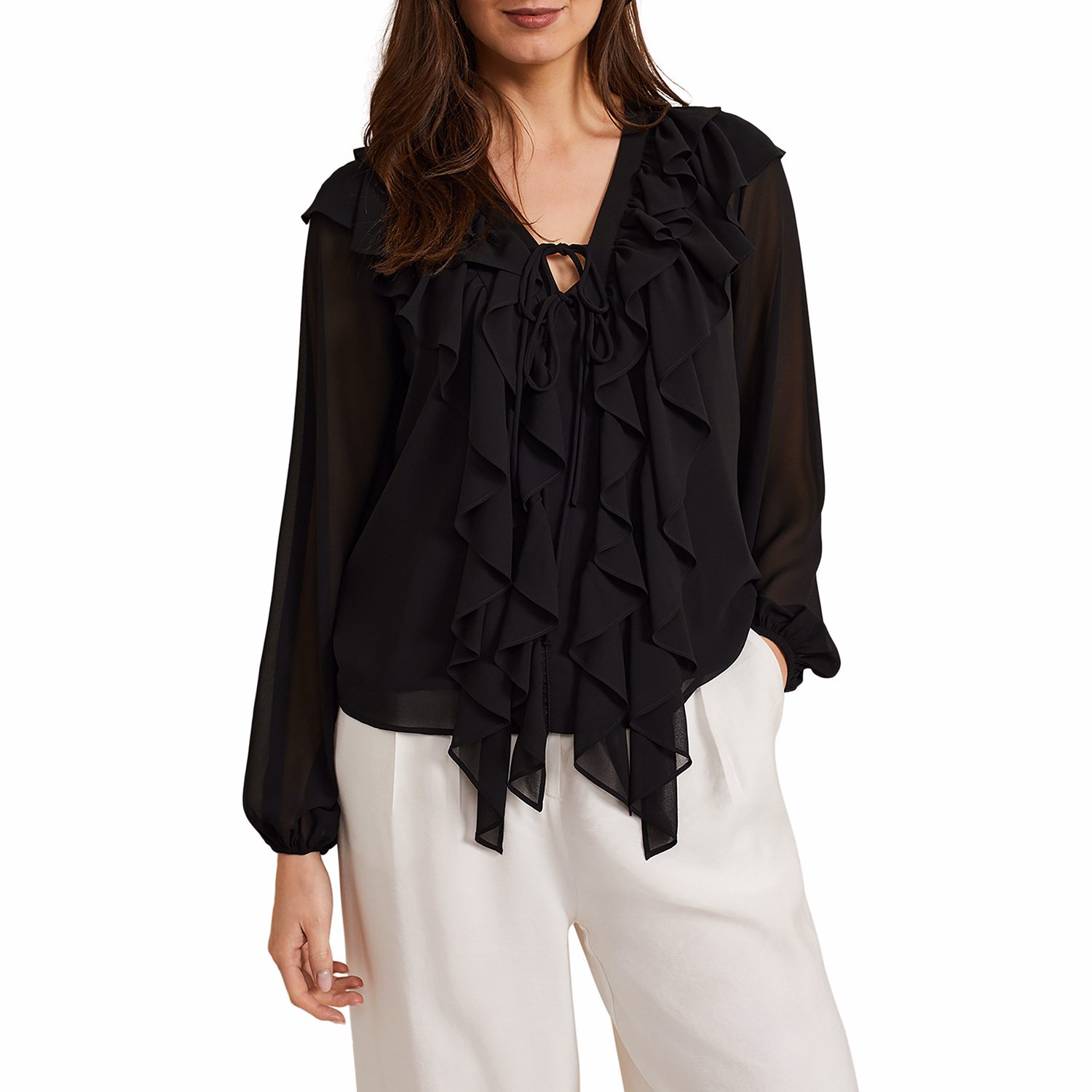 Ivana Ruffle Blouse