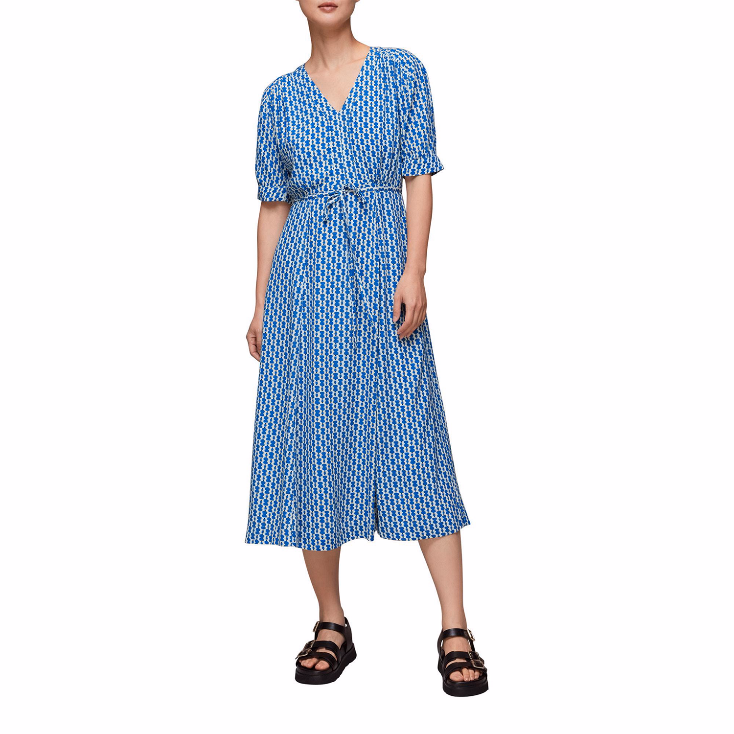 Vertical Stack Midi Dress