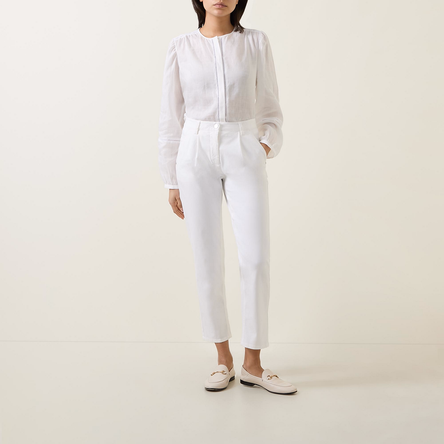 Ramie Embroidered Blouse