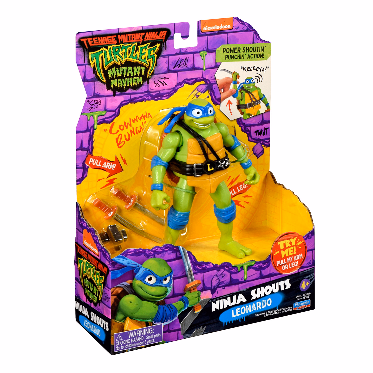 Ninja Shouts Leonardo Figure