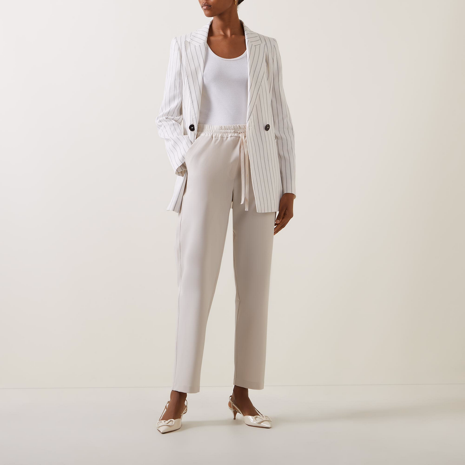 Toast Drawstring Straight Leg Trousers